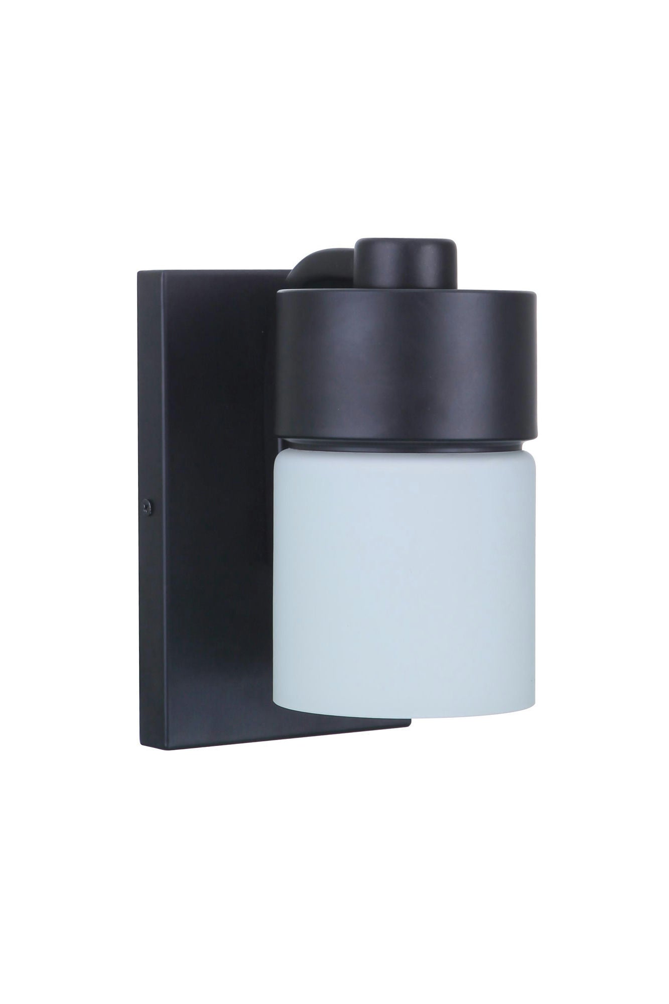 Disctrict 1 Light Wall Sconce in Flat Black