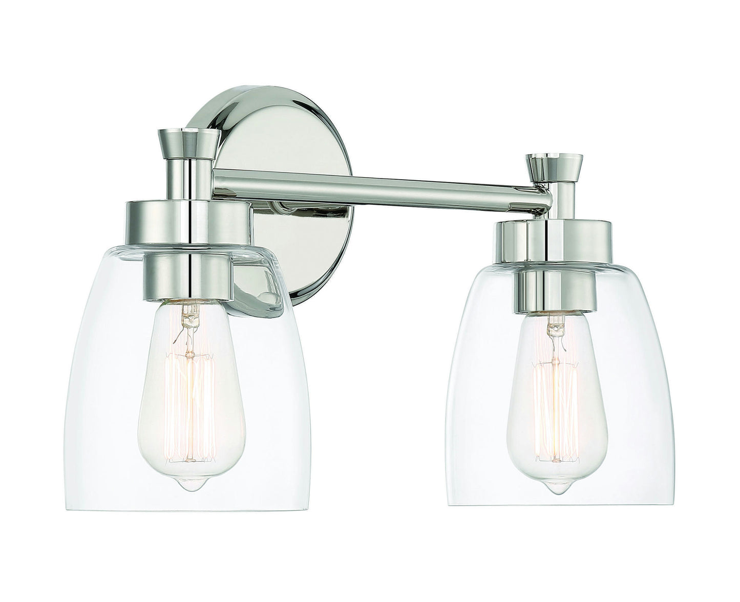 Henning 2 Light Vanity Clear Glass, - PLN
