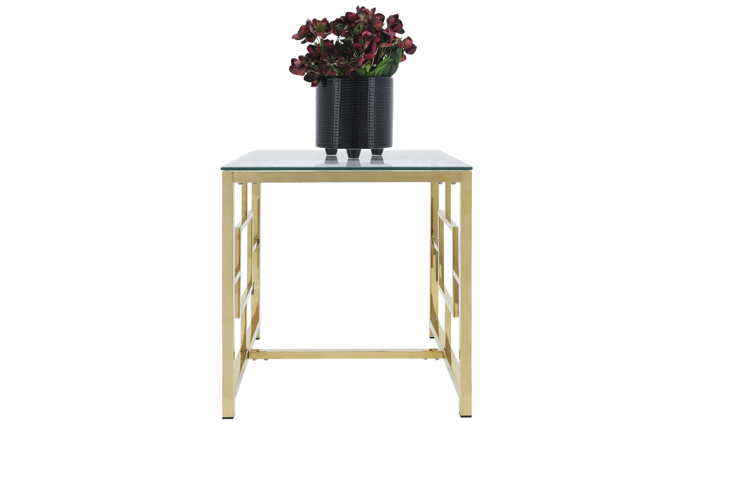 Gold Metal/glass Accent Table, Kd
