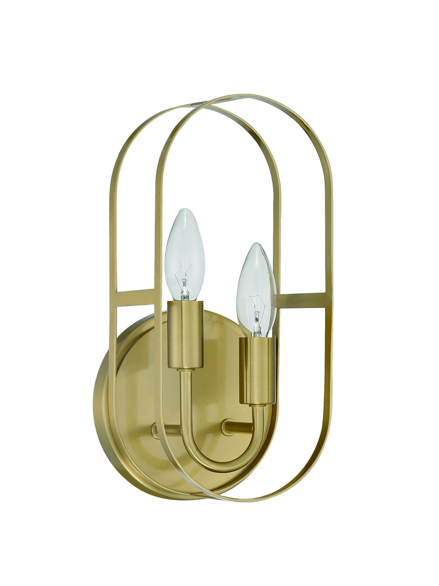 Mindful 2 Light Sconce - SB , Damp rated