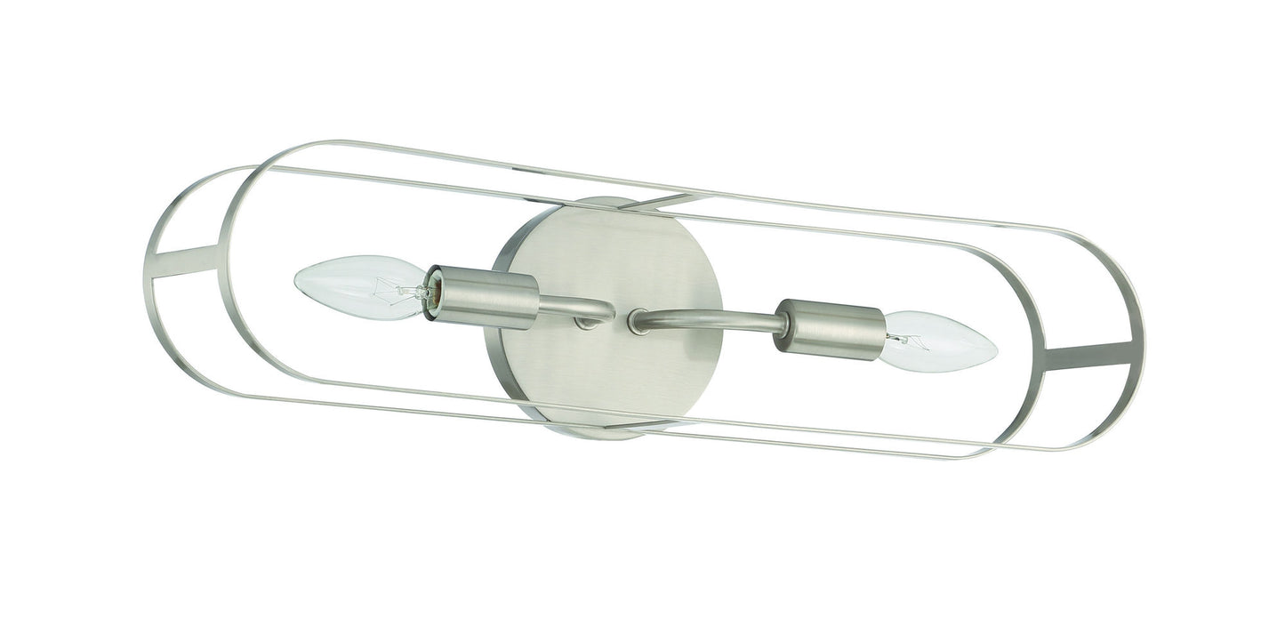 Mindful 2 Light Linear Sconce - BNK , Damp rated