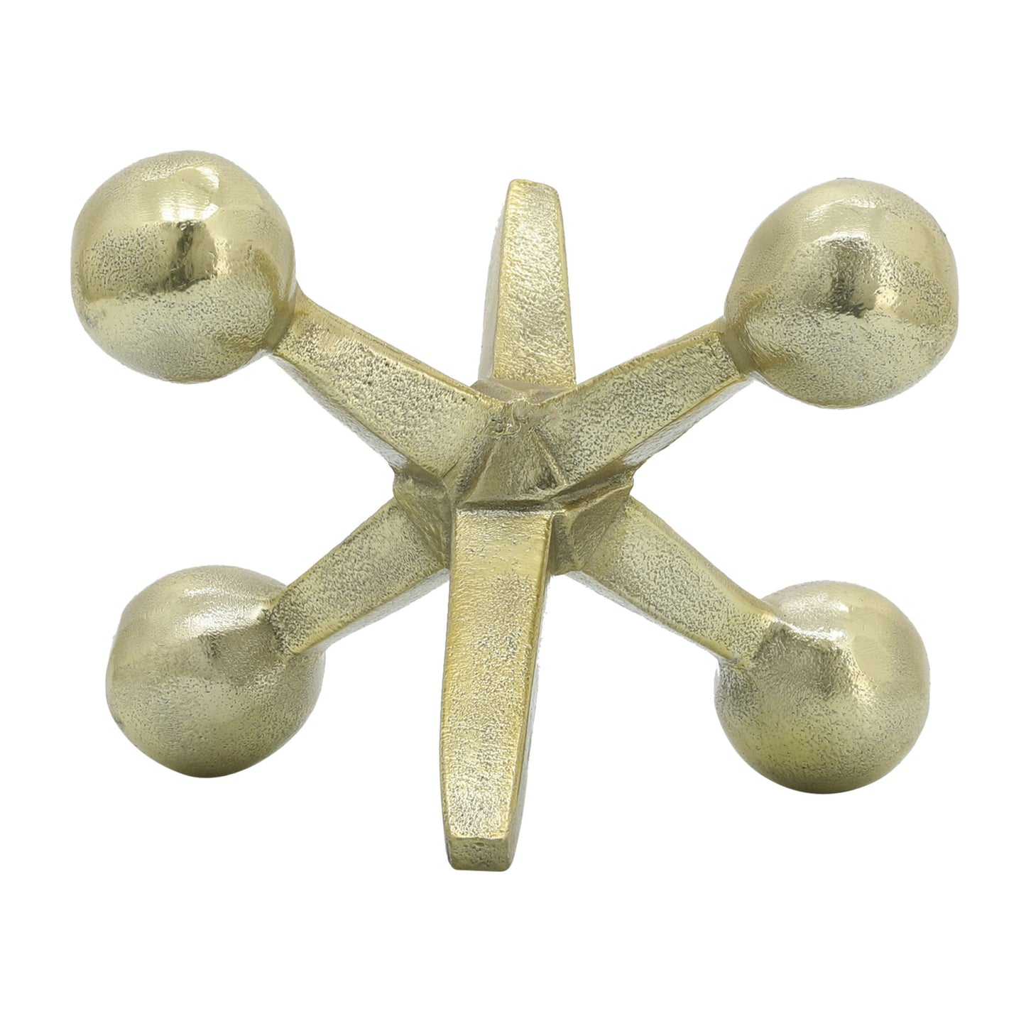 Gold Metal Jacks Decor, 5"