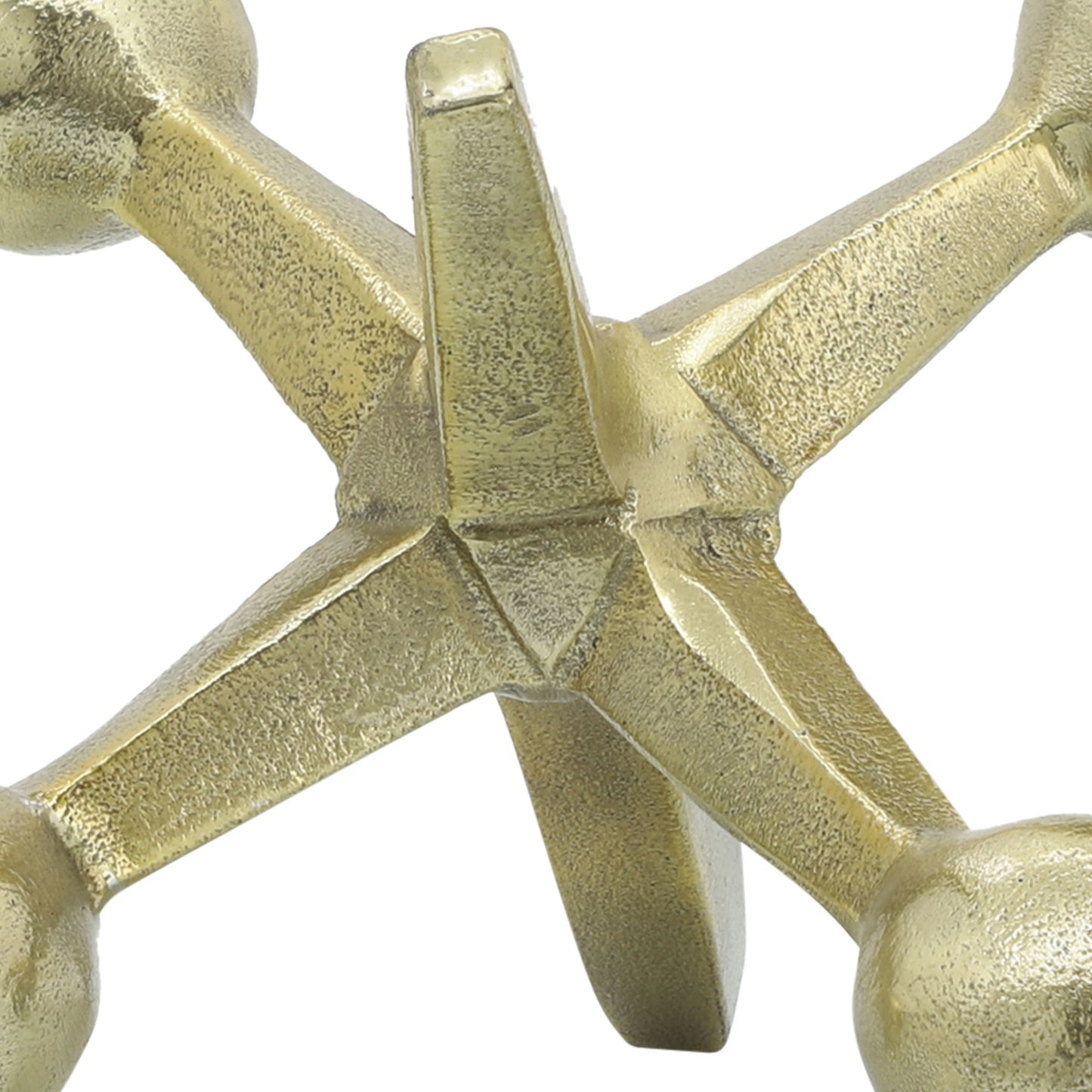 Gold Metal Jacks Decor, 5"