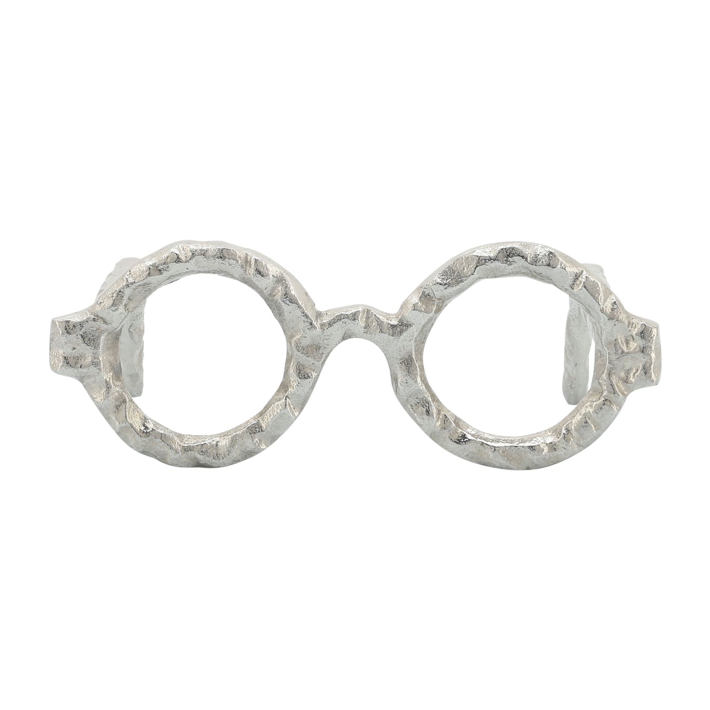 Aluminum Glasses Sculpture, Silver