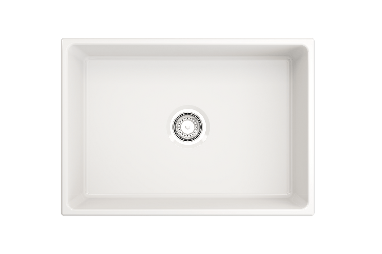 Contempo Apron Front Fireclay 27" Single Bowl Kitchen Sink in White