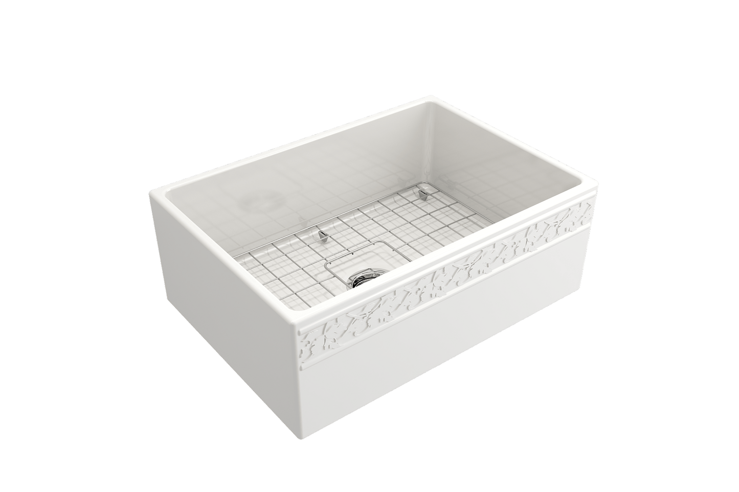 Vigneto Apron Front Fireclay 27" Single Bowl Kitchen Sink in White