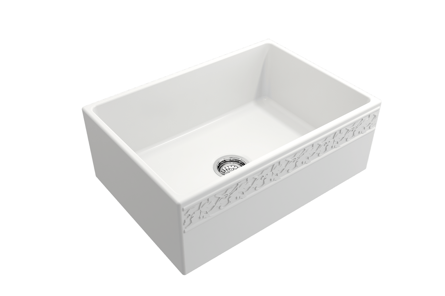 Vigneto Apron Front Fireclay 27" Single Bowl Kitchen Sink in Matte White