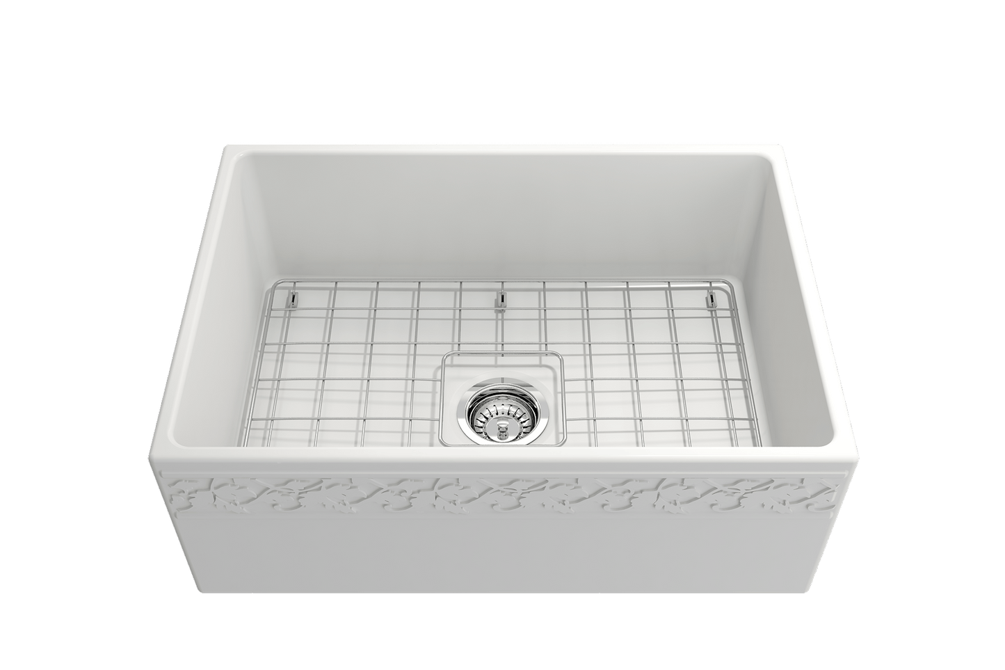 Vigneto Apron Front Fireclay 27" Single Bowl Kitchen Sink in Matte White