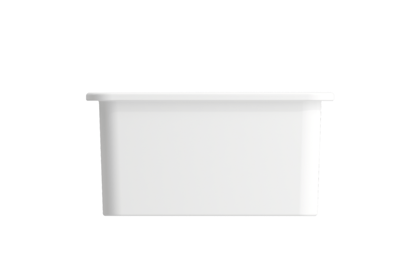 Sotto Dual-mount Fireclay 18" Single Bowl Bar Sink in Matte White