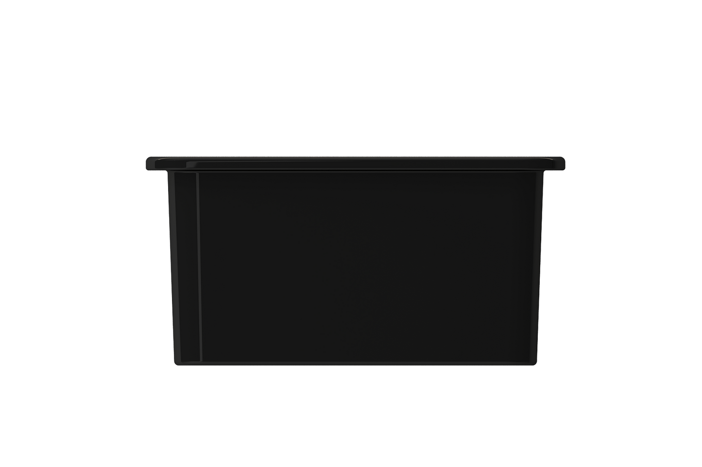 Sotto Dual-mount Fireclay 18" Single Bowl Bar Sink with Grid, Strainer in Black