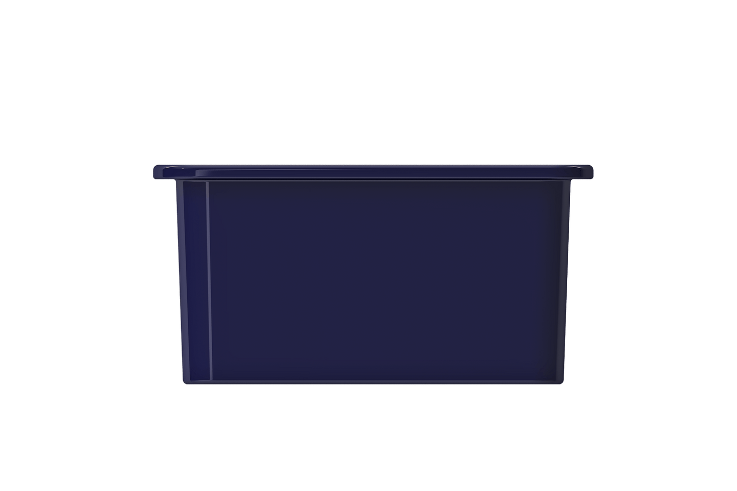 Sotto Dual-mount Fireclay 18" Single Bowl Bar Sink in Sapphire Blue