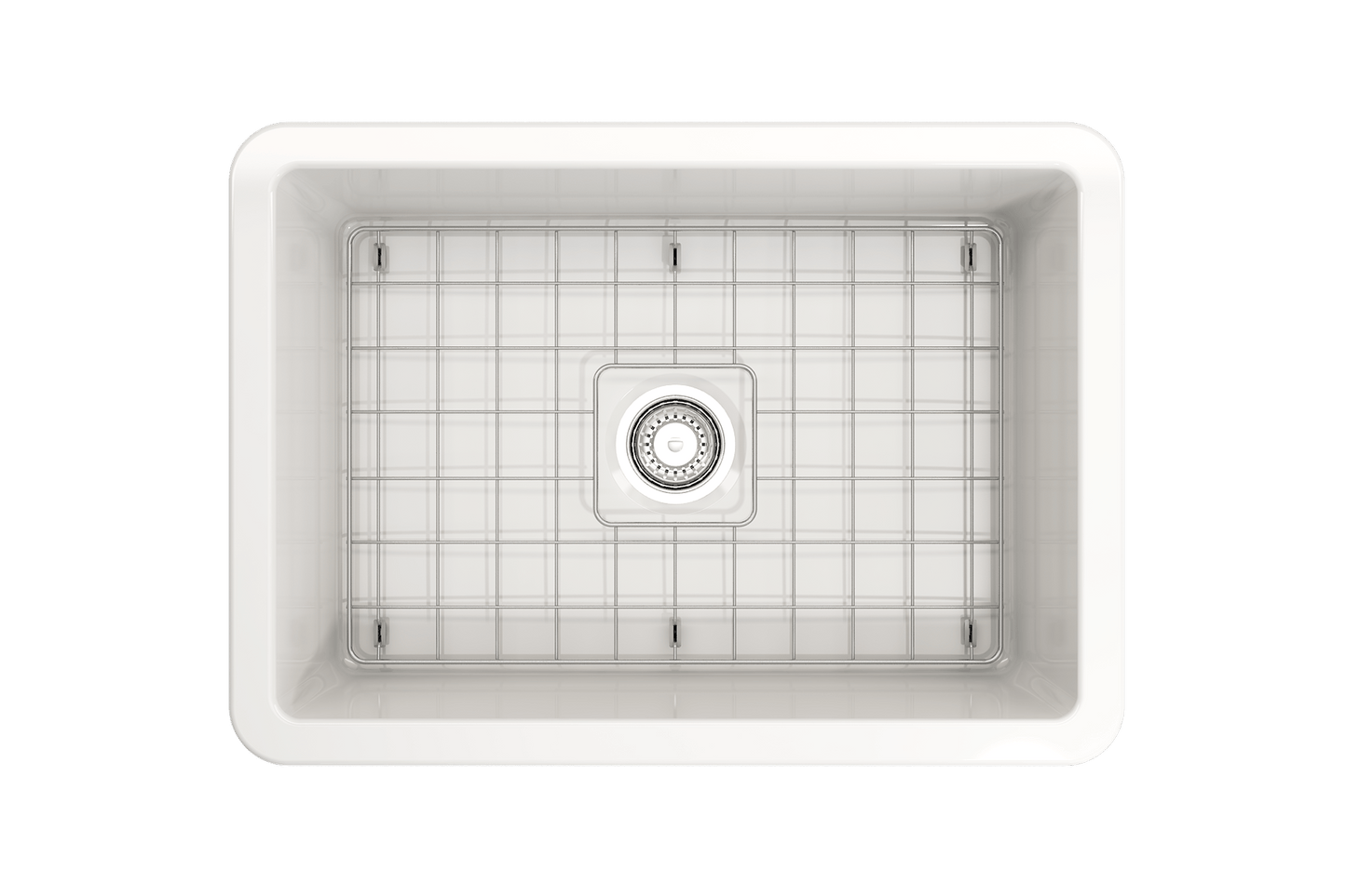 Sotto Dual-mount Fireclay 27" Single Bowl Kitchen Sink in White
