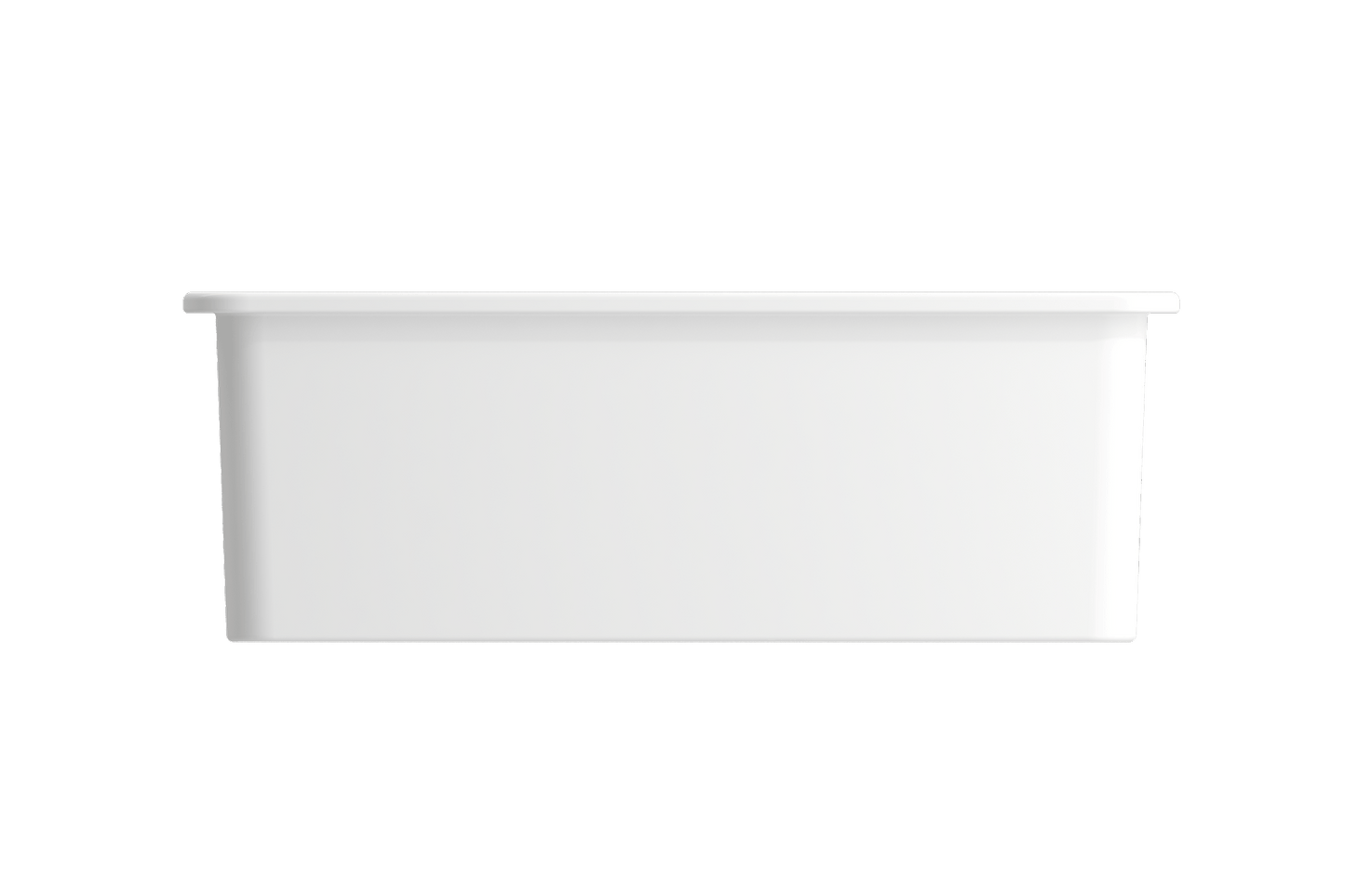 Sotto Dual-mount Fireclay 27" Single Bowl Kitchen Sink in Matte White