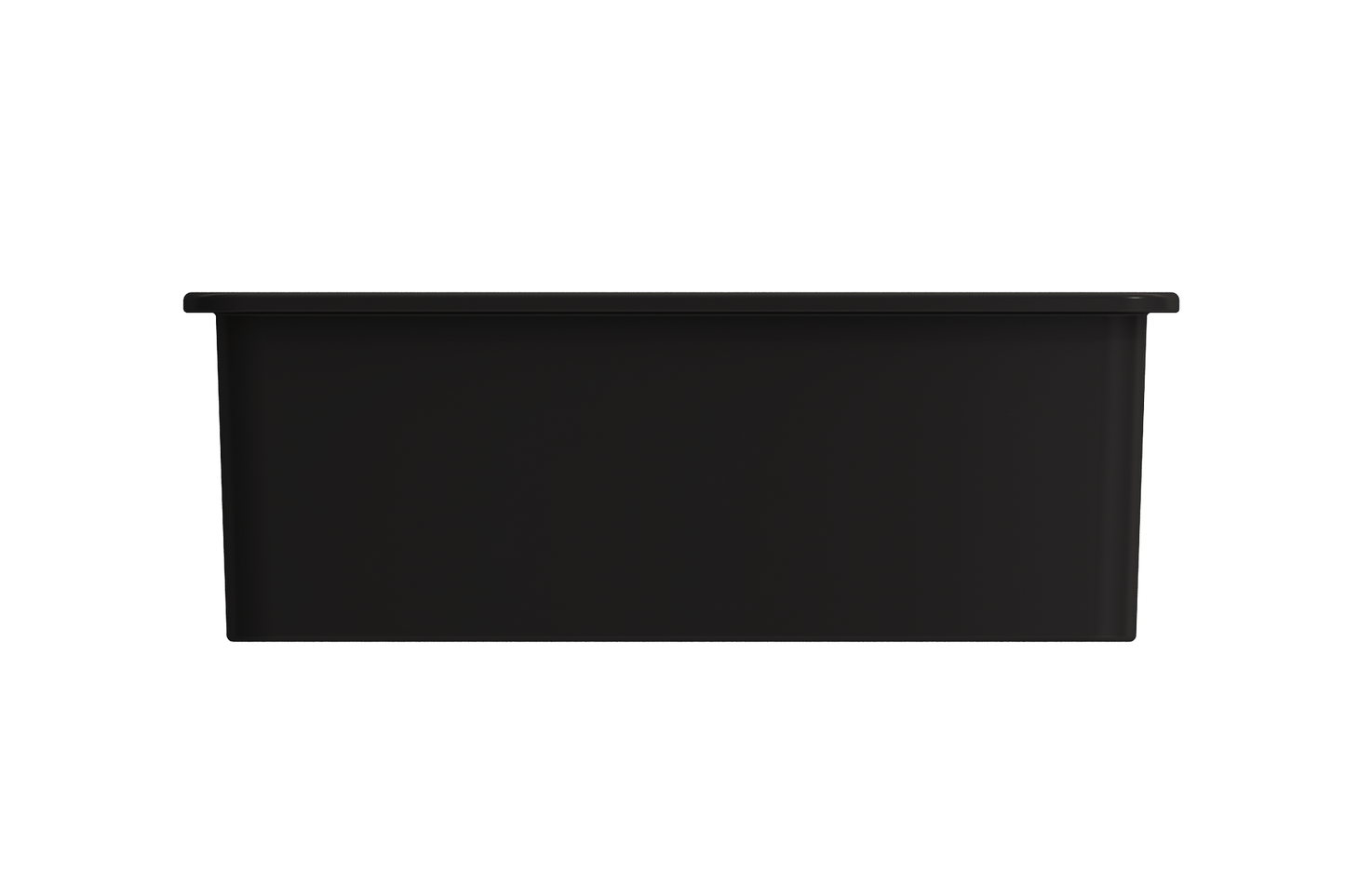Sotto Dual-mount Fireclay 27" Single Bowl Kitchen Sink in Matte Black