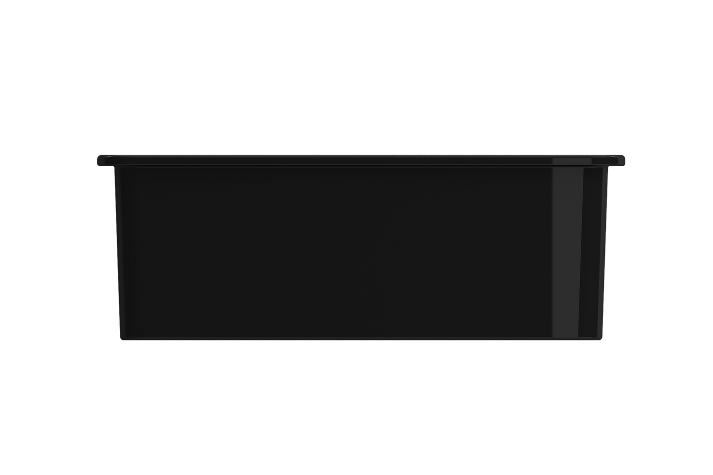 Sotto Dual-mount Fireclay 27" Single Bowl Kitchen Sink in Black