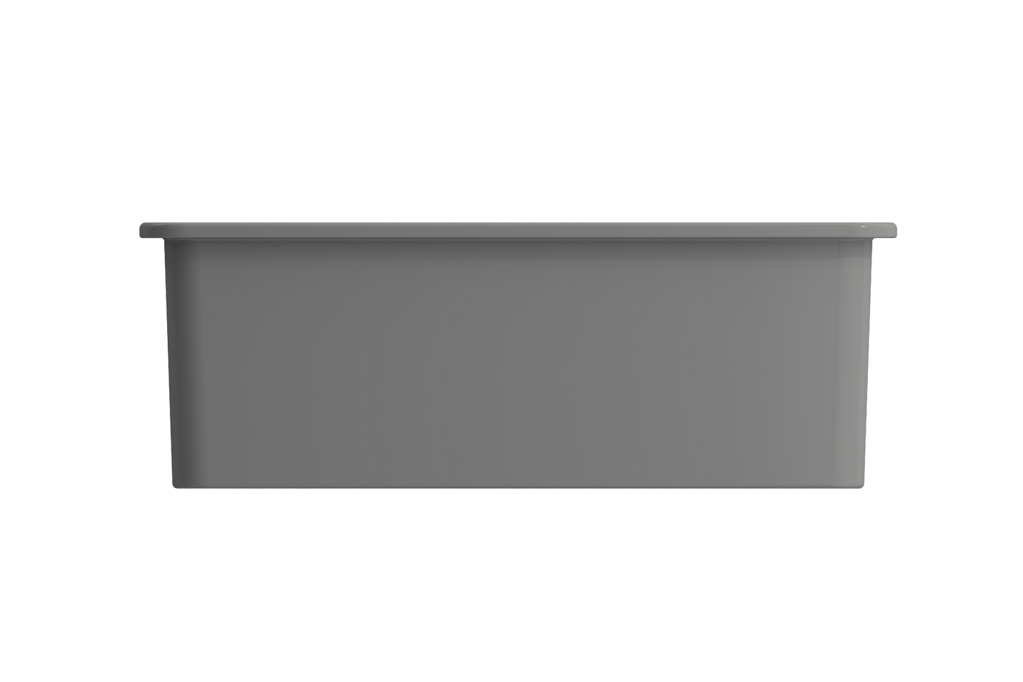 Sotto Dual-mount Fireclay 27" Single Bowl Kitchen Sink in Matte Gray