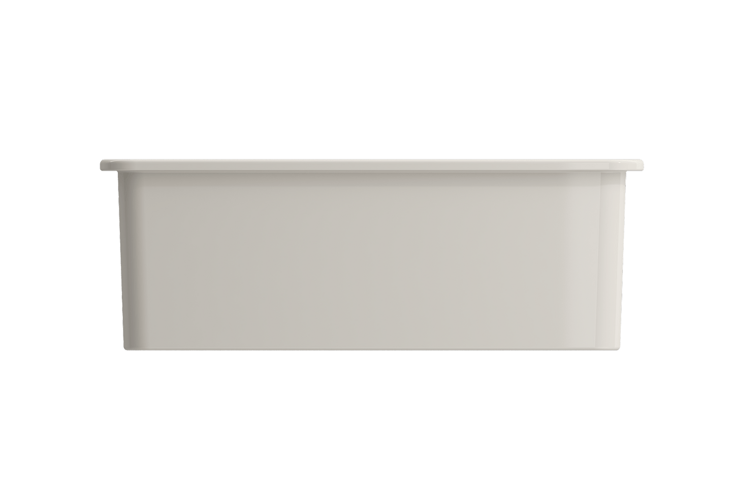 Sotto Dual-mount Fireclay 27" Single Bowl Kitchen Sink in Biscuit