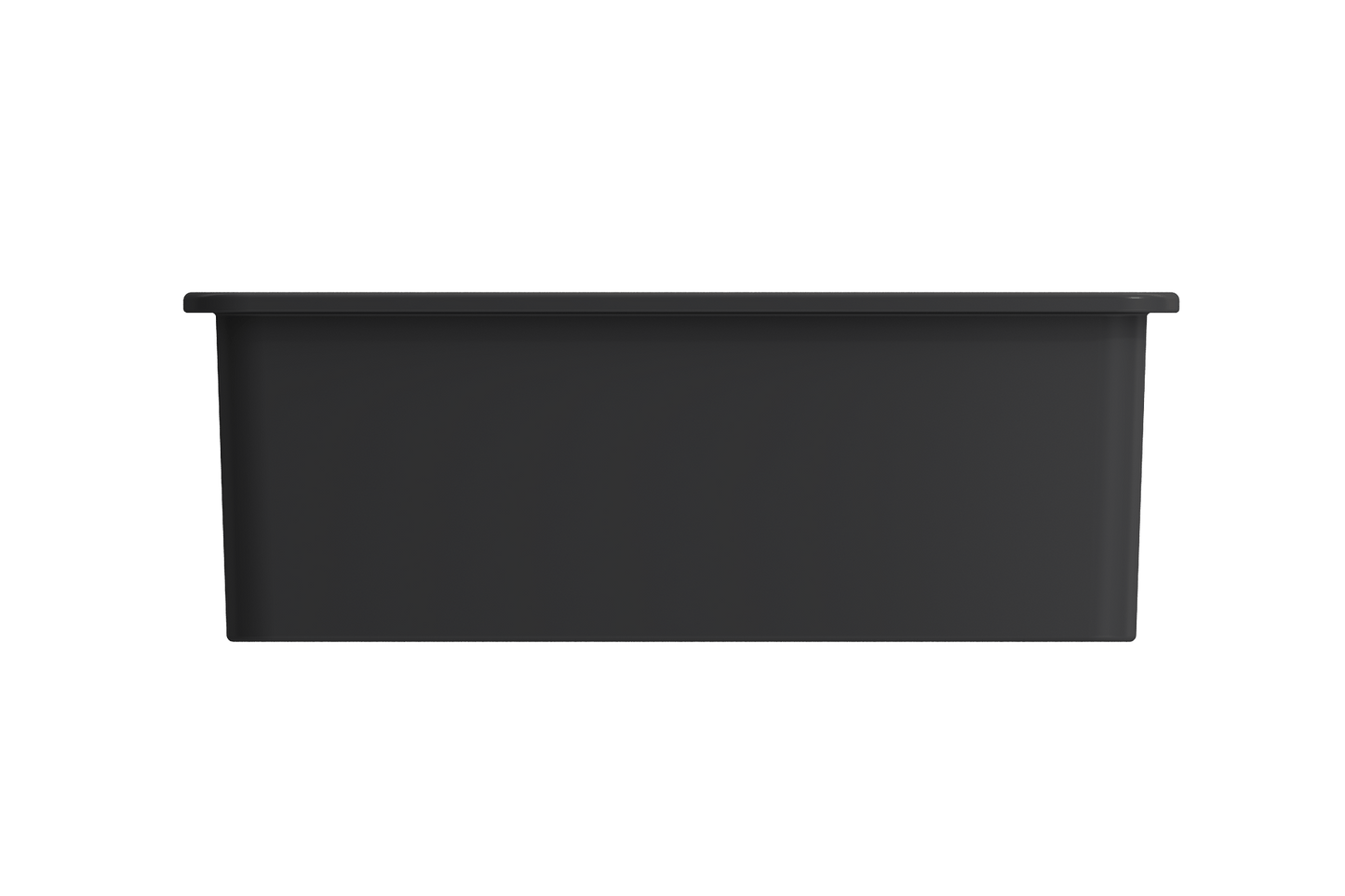 Sotto Dual-mount Fireclay 27" Single Bowl Kitchen Sink in Matte Dark Gray