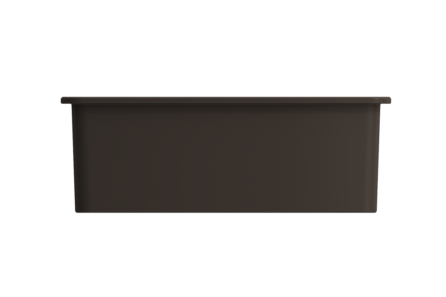 Sotto Dual-mount Fireclay 27" Single Bowl Kitchen Sink in Matte Brown