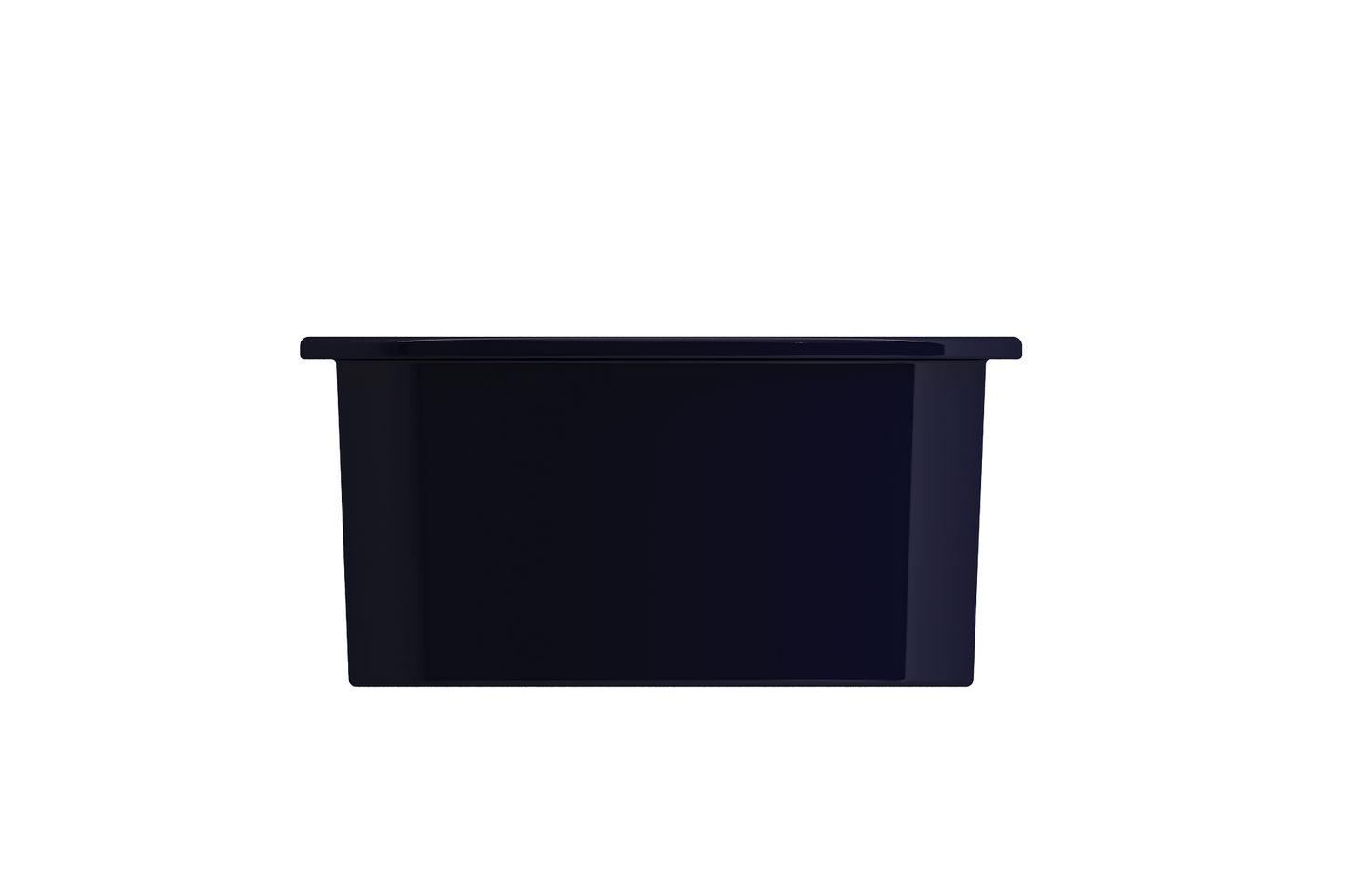 Sotto Round Dual-mount Fireclay 18.5" Single Bowl Bar Sink in Sapphire Blue
