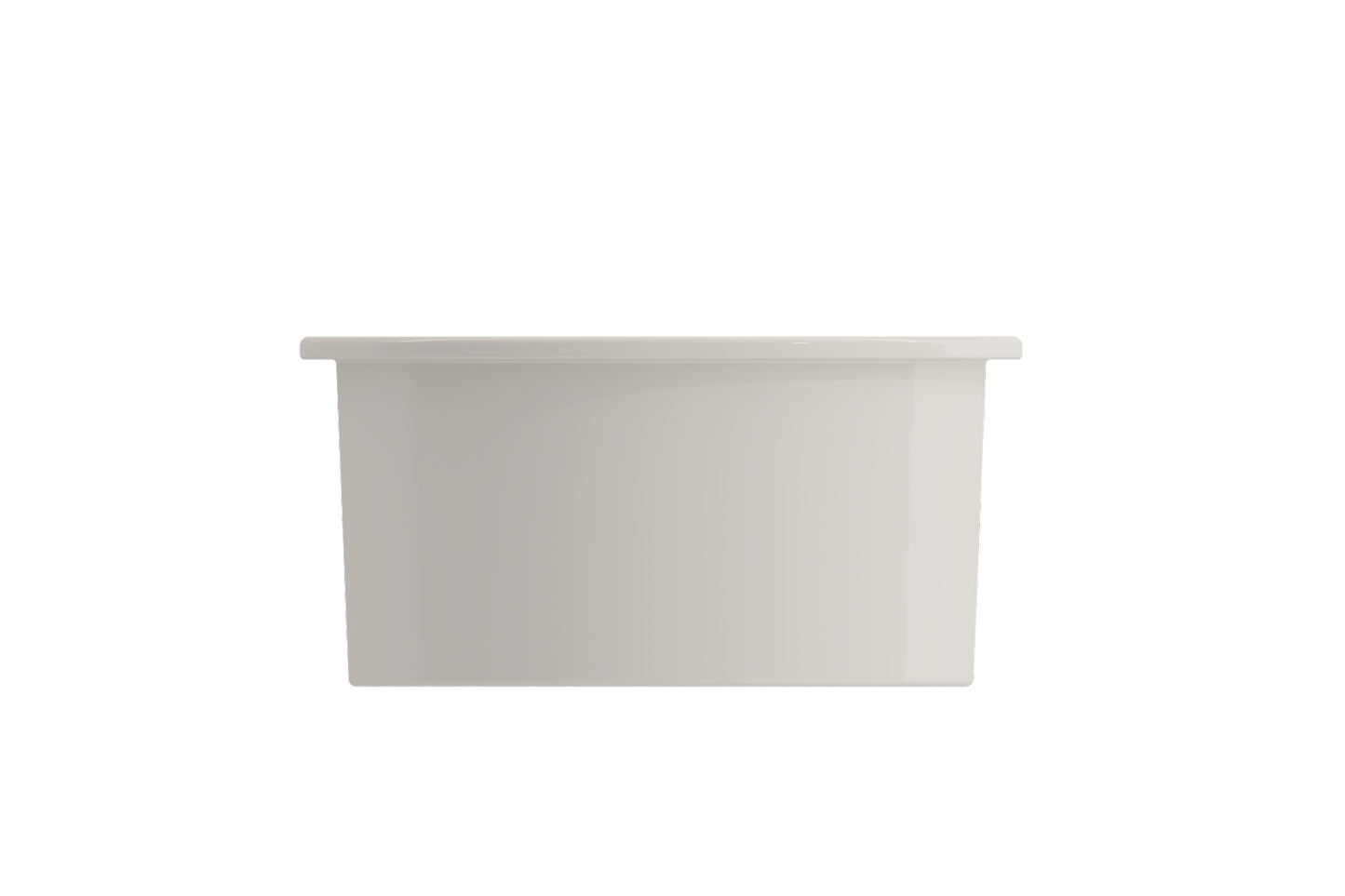 Sotto Round Dual-mount Fireclay 18.5" Single Bowl Bar Sink in Biscuit
