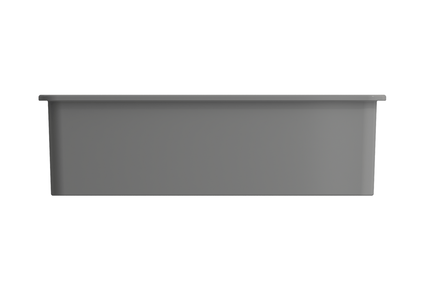 Sotto Dual-mount Fireclay 32" Single Bowl Kitchen Sink in Matte Gray