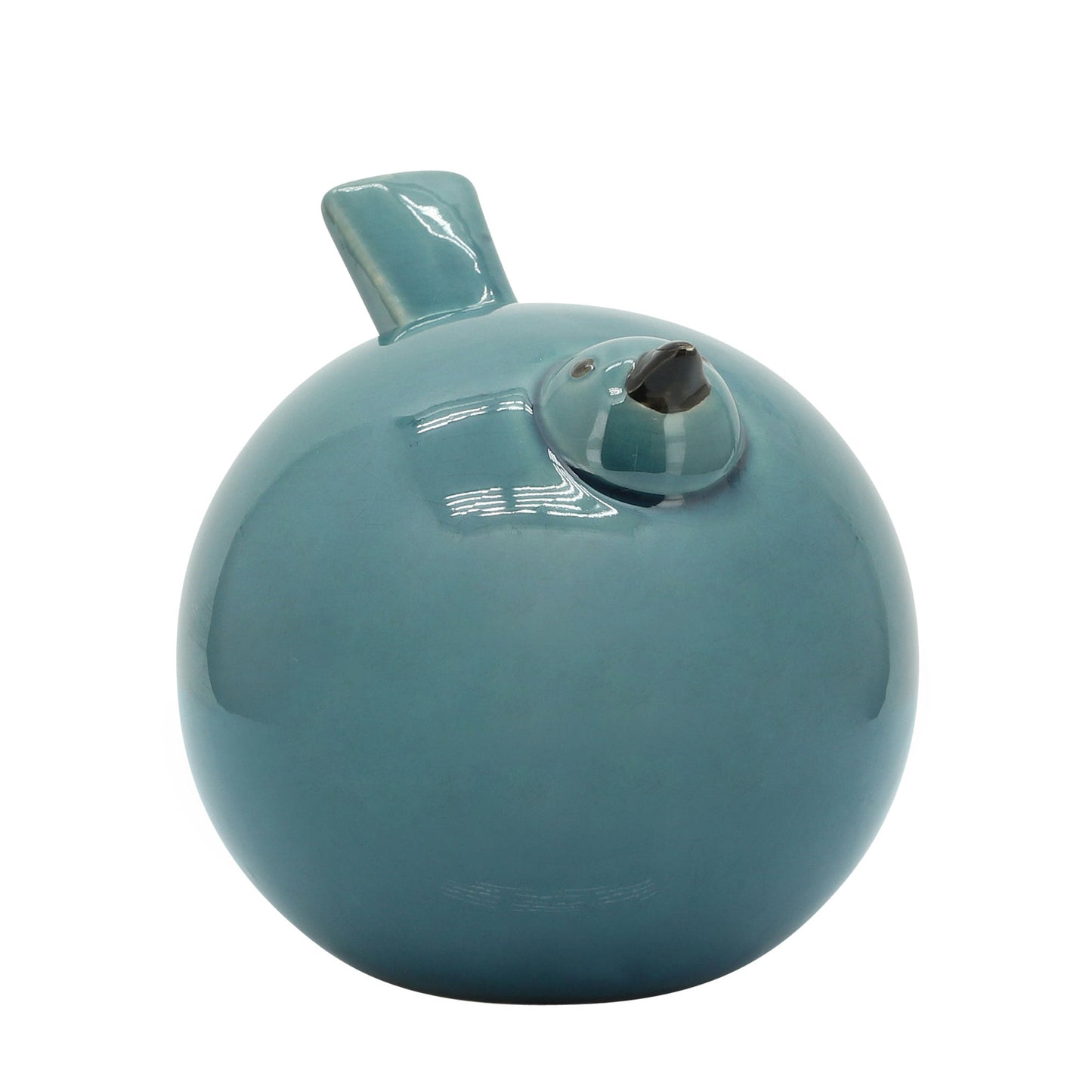 S/3 Ceramic Birds 7.5", Teal