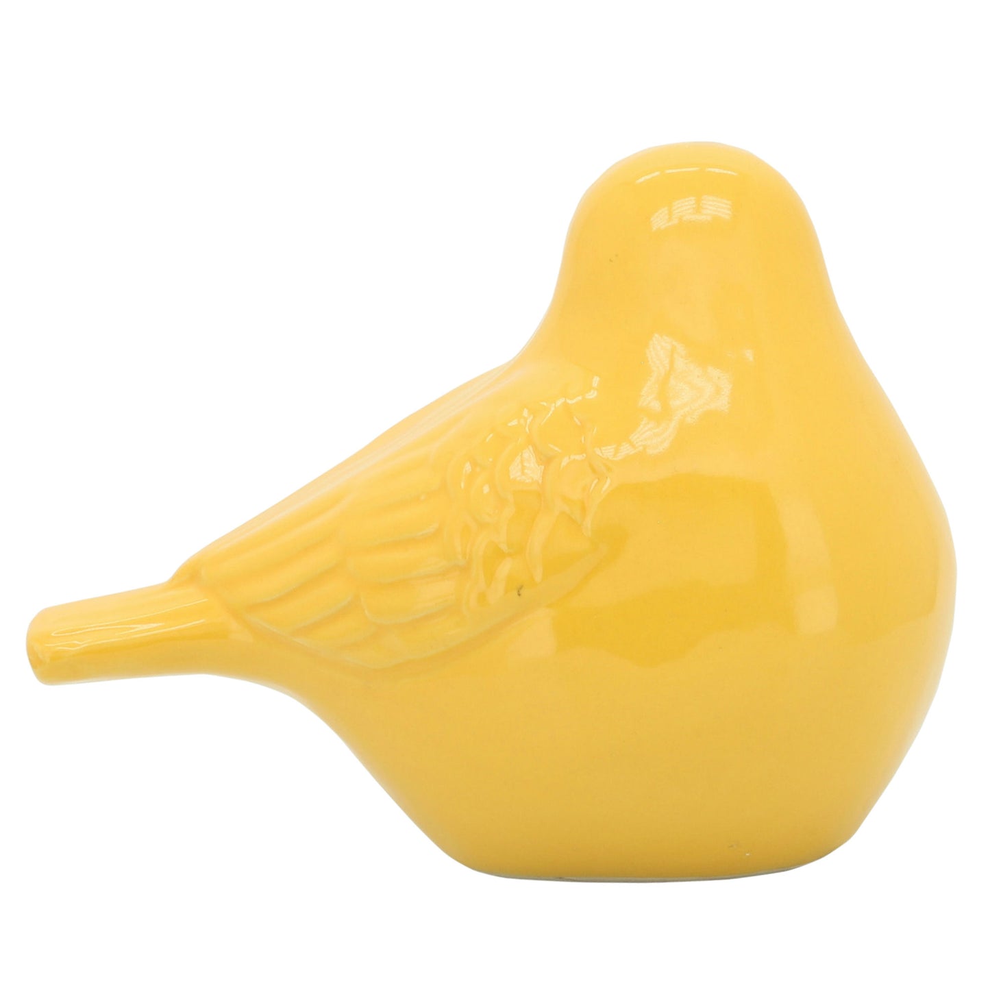 Cer, 8" Bird Figurine, Yellow