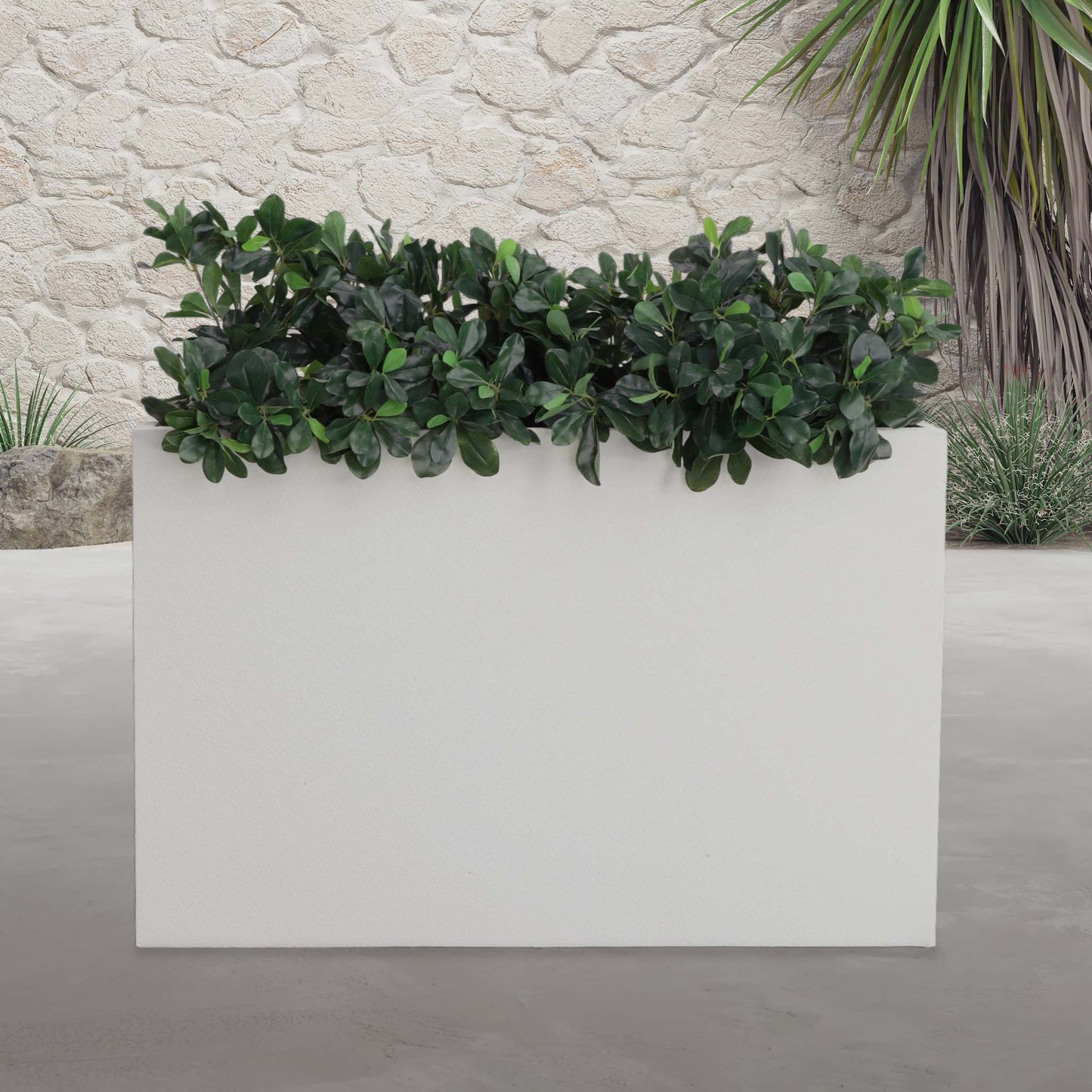 Ec Metal Planter Box - White