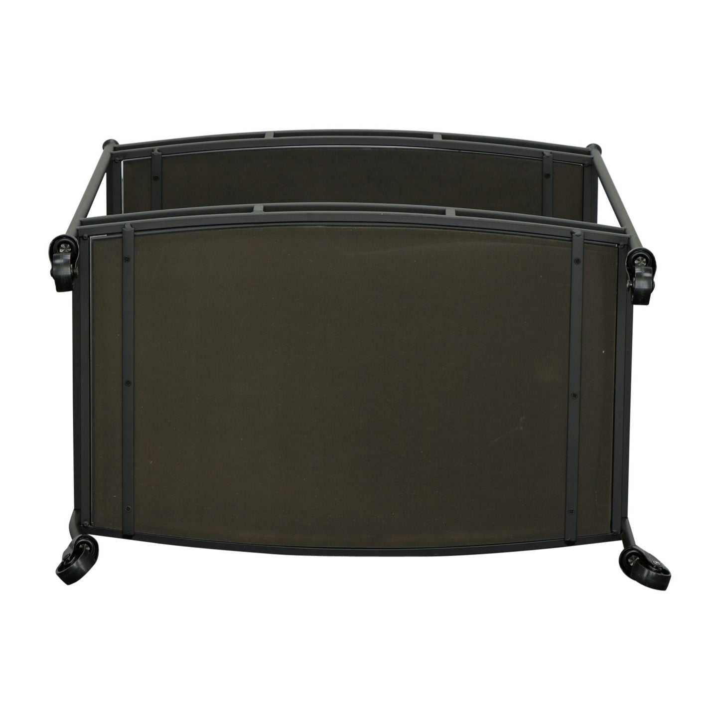 Metal 28" 2 Tier Bar Cart, Black