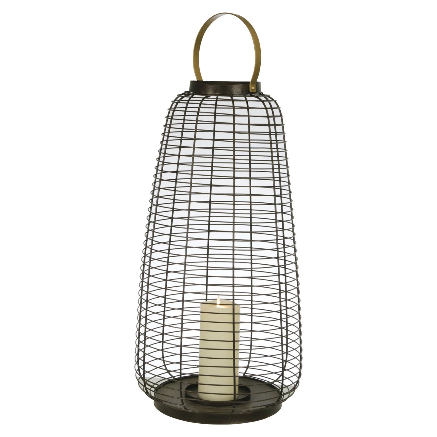24" Metal Wire Cage Hurricane,black