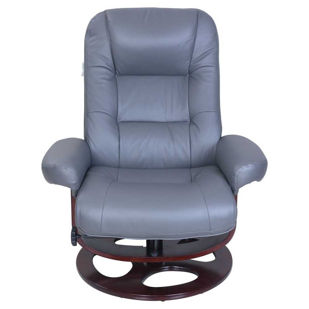 15-8021 Jacque Swivel Pedestal Recliner, Marlene Gray