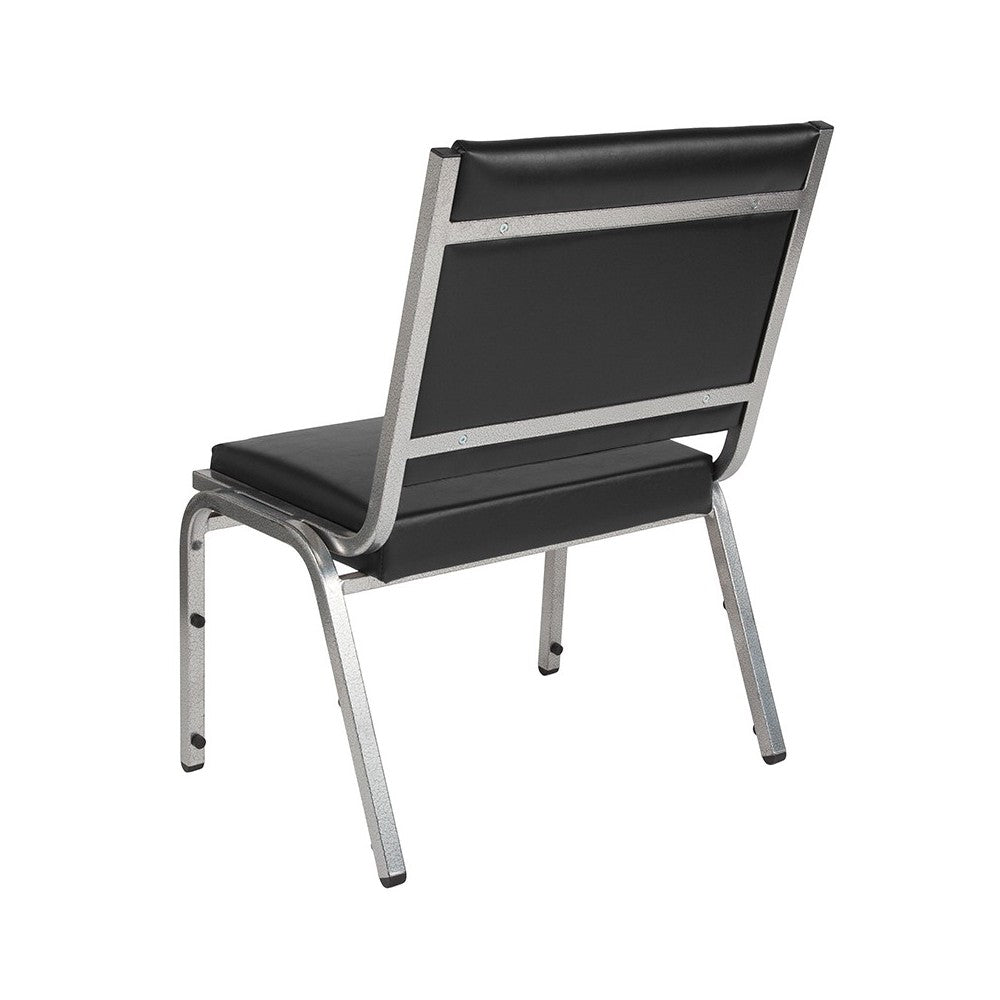 1500 lb. Rated Black Antimicrobial Vinyl Bariatric Medical Reception Chair