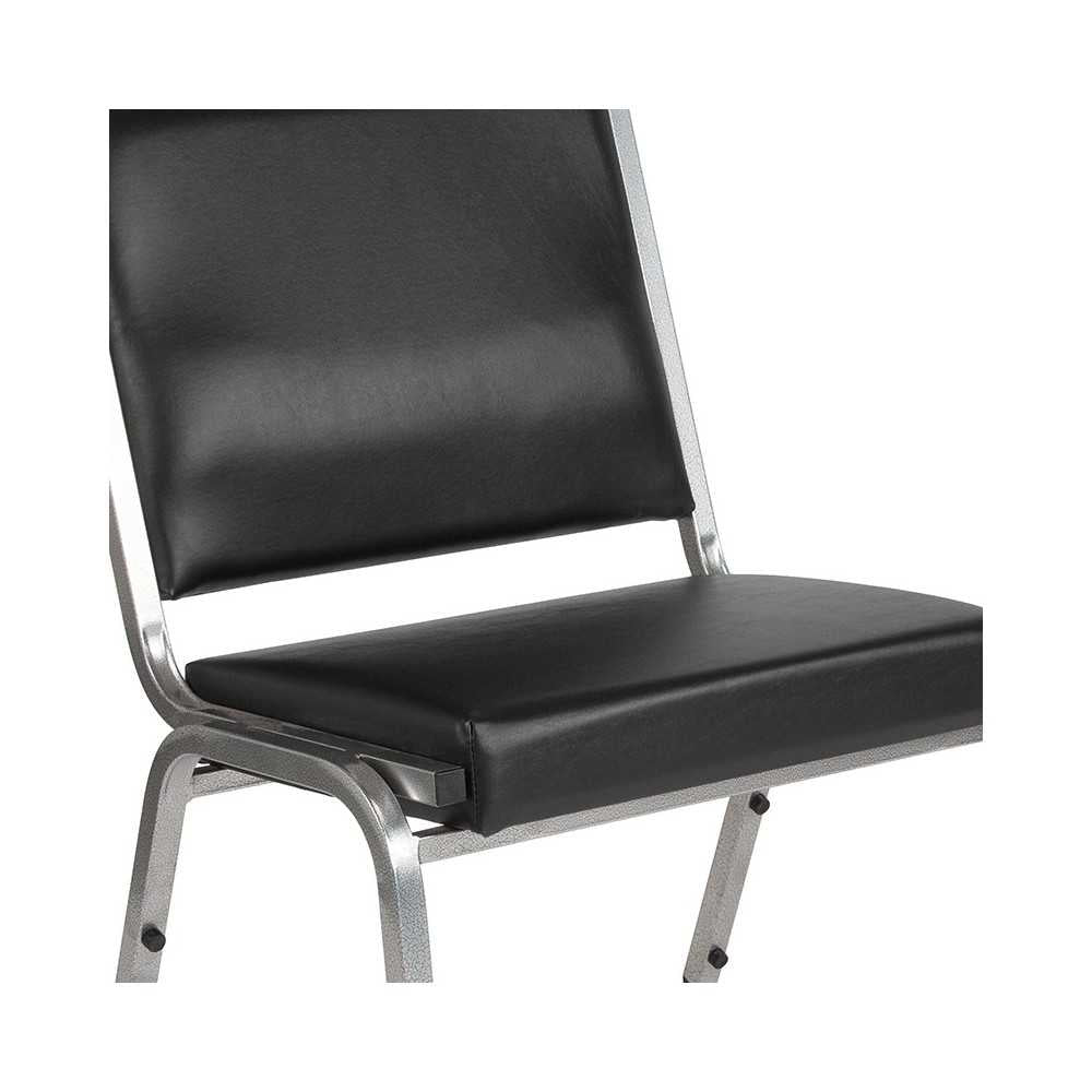1500 lb. Rated Black Antimicrobial Vinyl Bariatric Medical Reception Chair