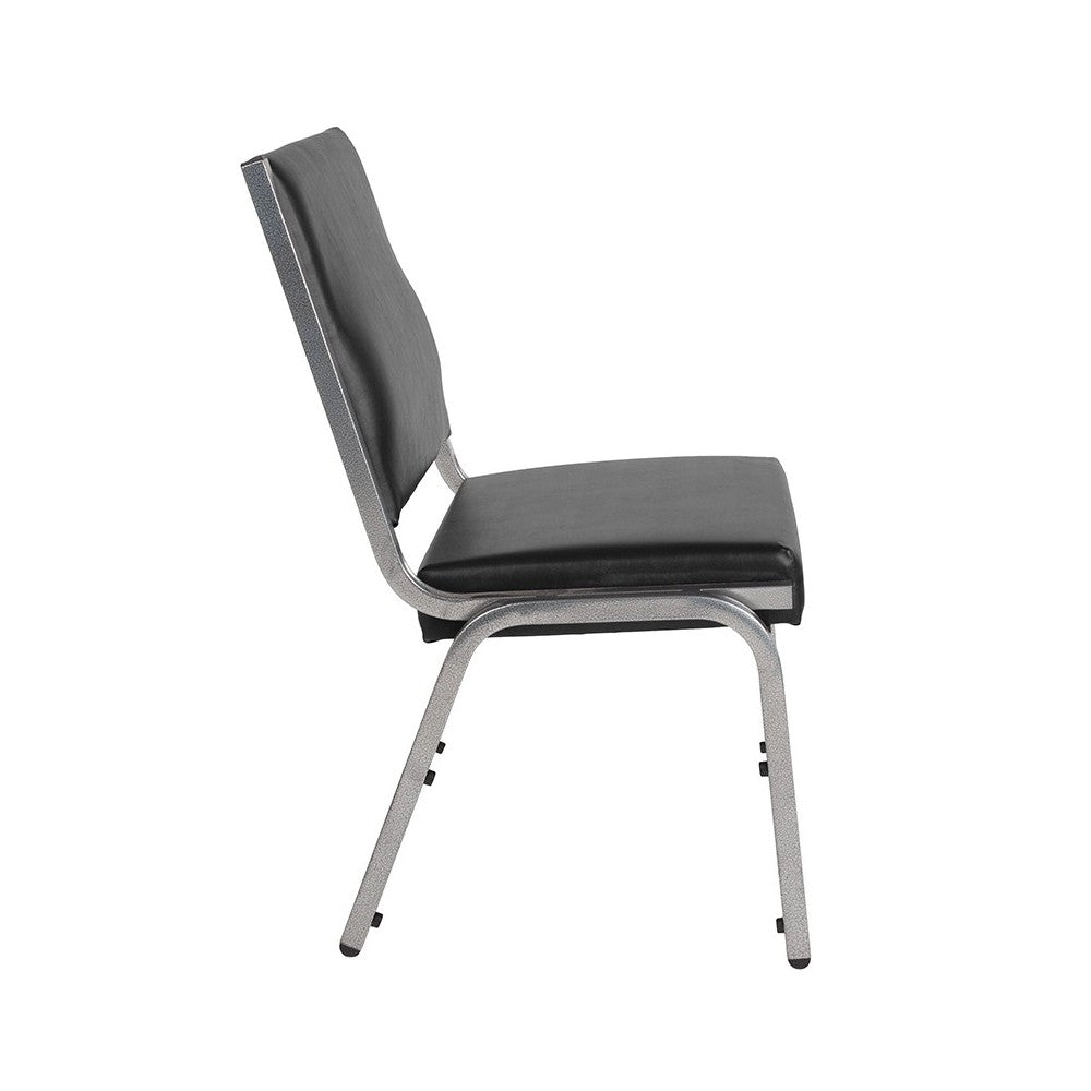 1500 lb. Rated Black Antimicrobial Vinyl Bariatric Medical Reception Chair