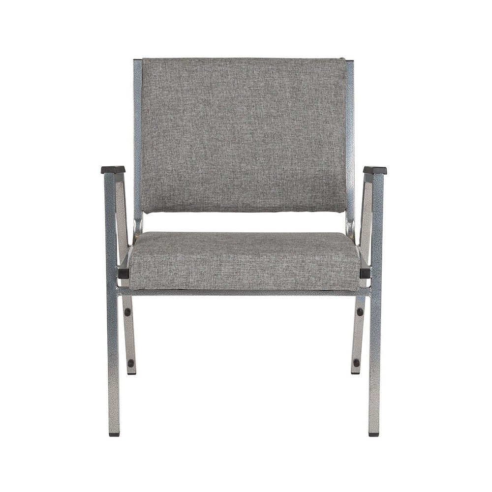 1500 lb. Rated Gray Antimicrobial Fabric Bariatric Medical Reception Arm Chair