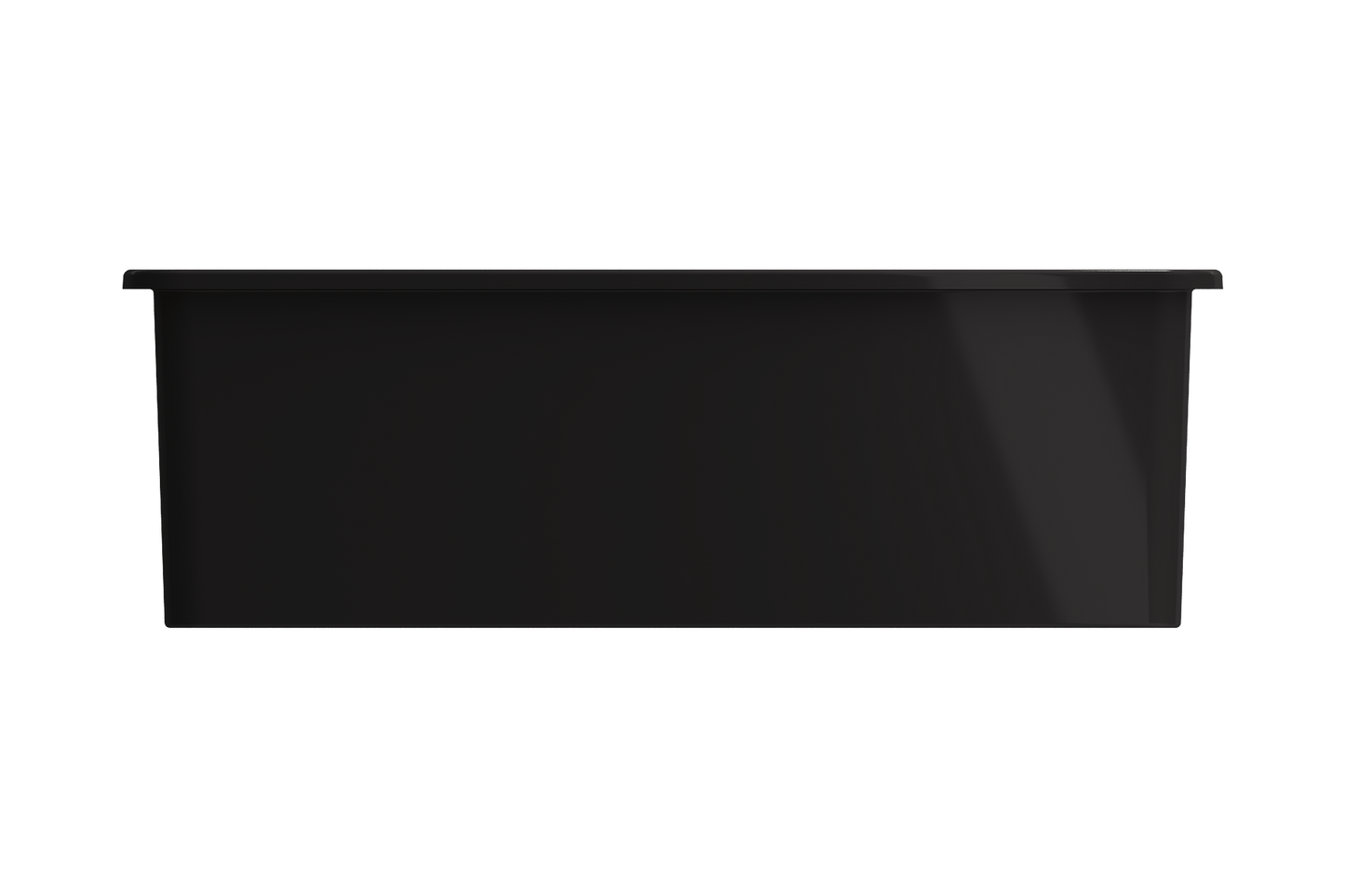 Sotto Dual-Mount Fireclay 33" 60/40 Double Bowl Kitchen Sink in Matte Black