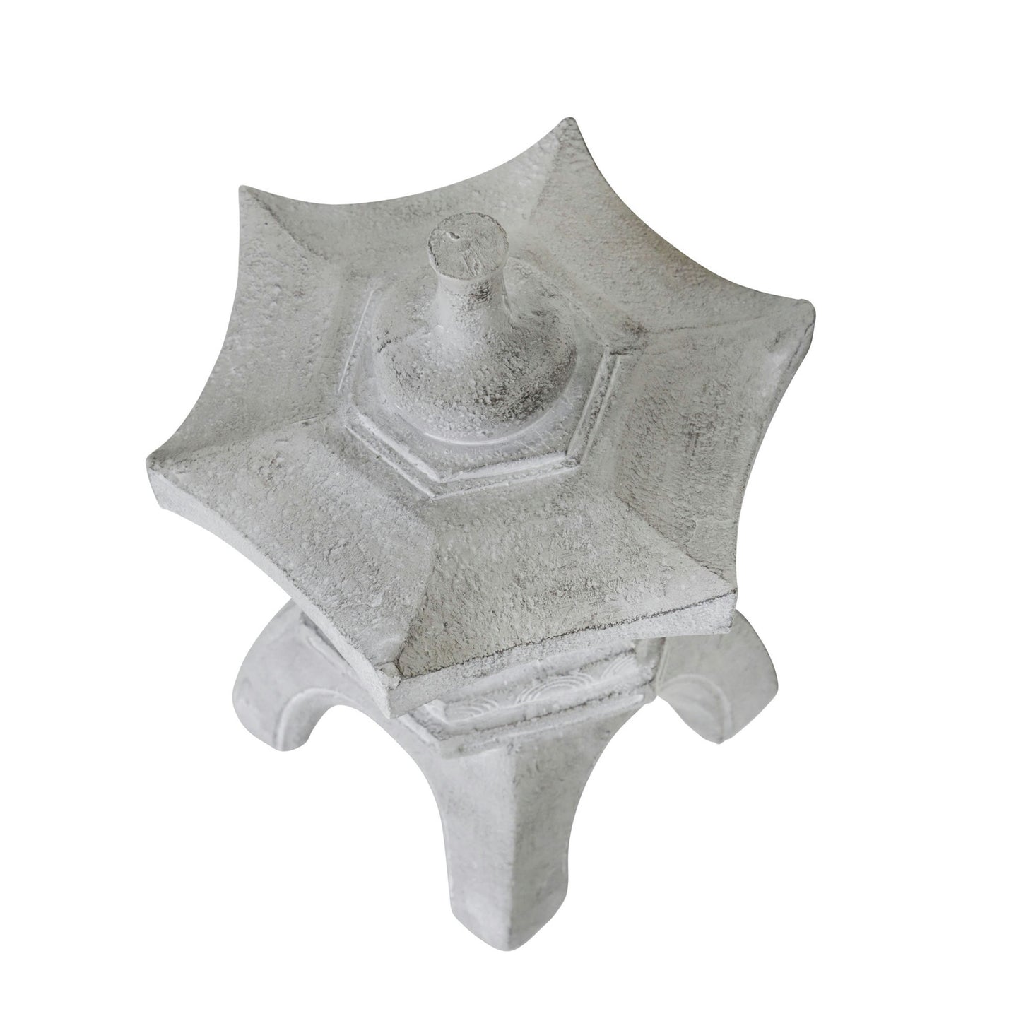 17" Temple Lighthouse Deco, Gray