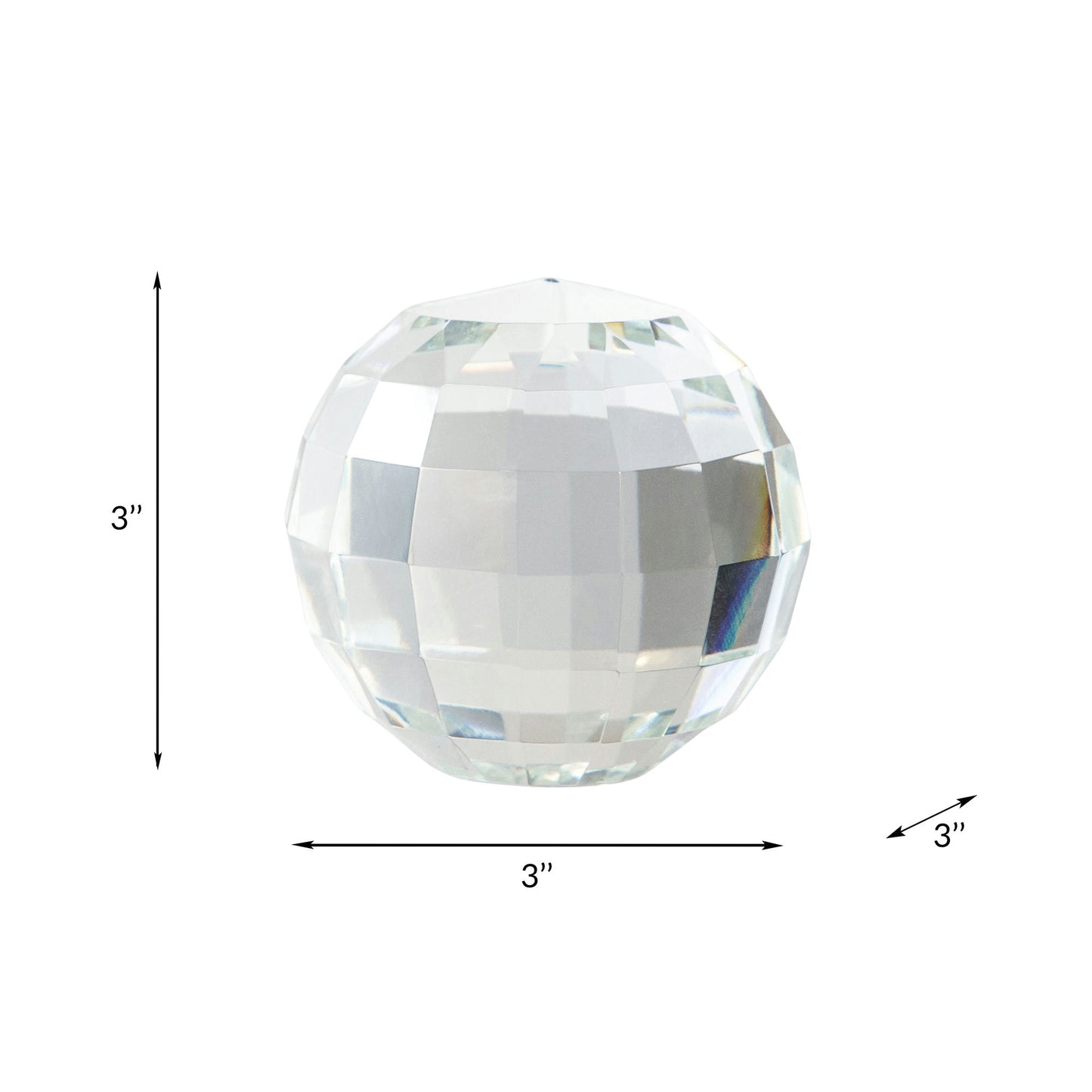 Crystal 3" Orb, Clear
