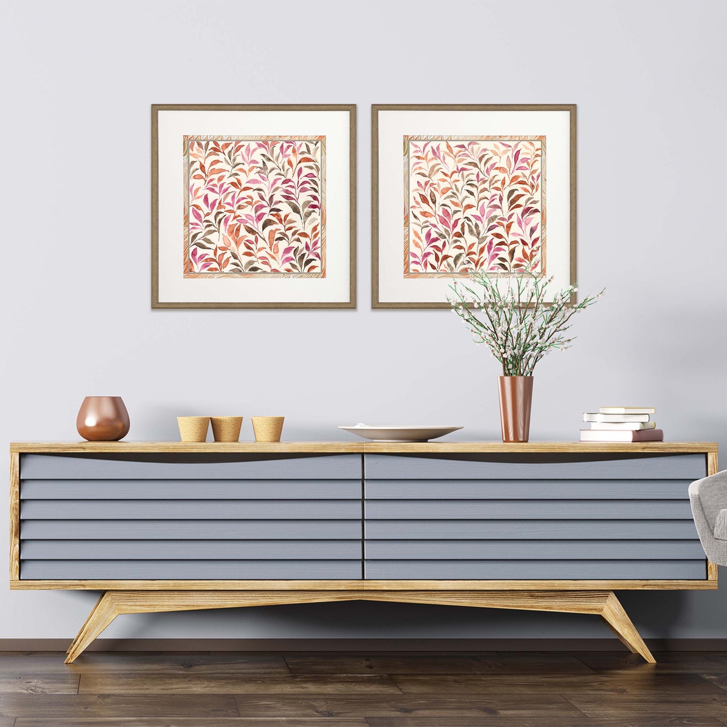 Paragon Autumn Fronds S/2