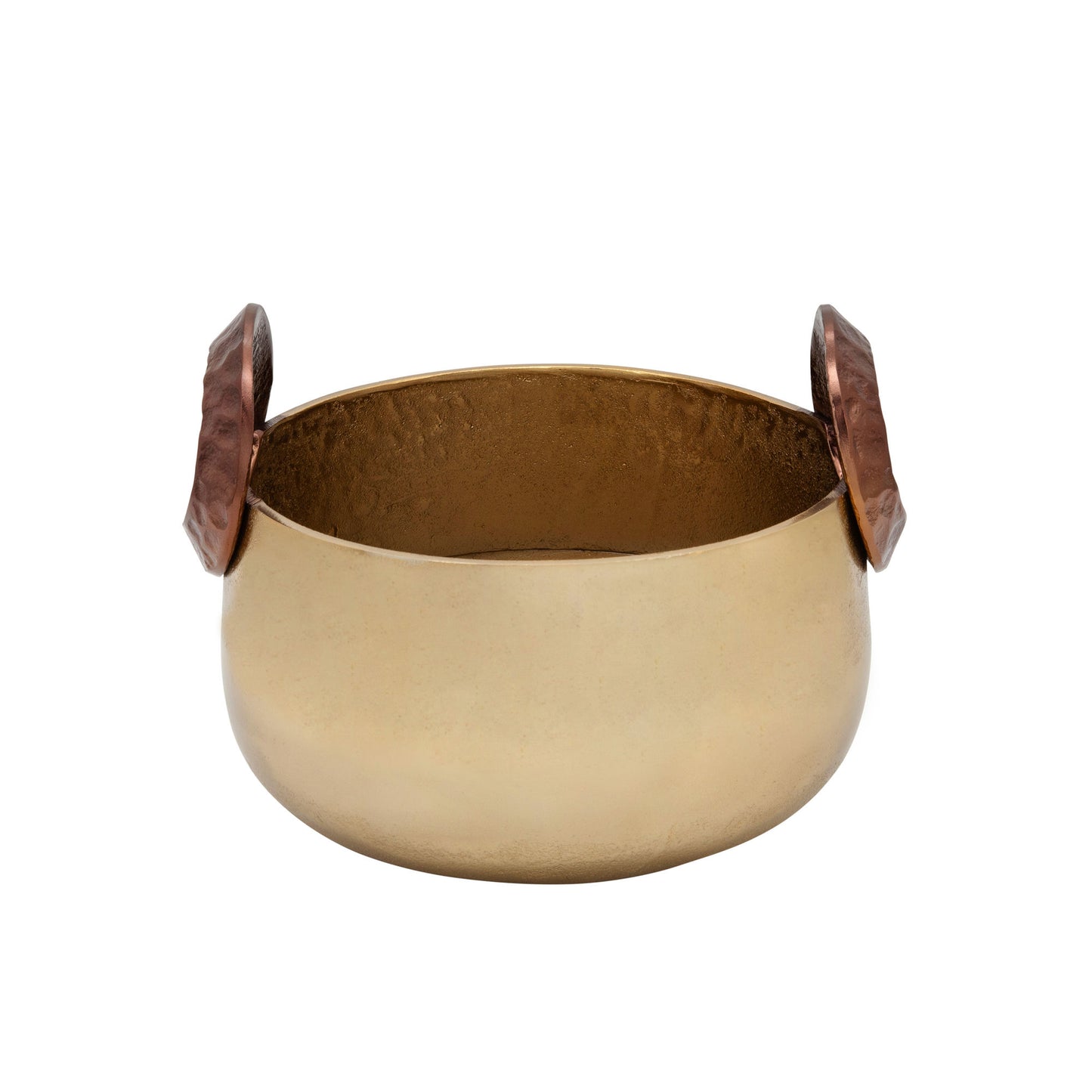 S/2 10/12" Bowl With Handles, Gold