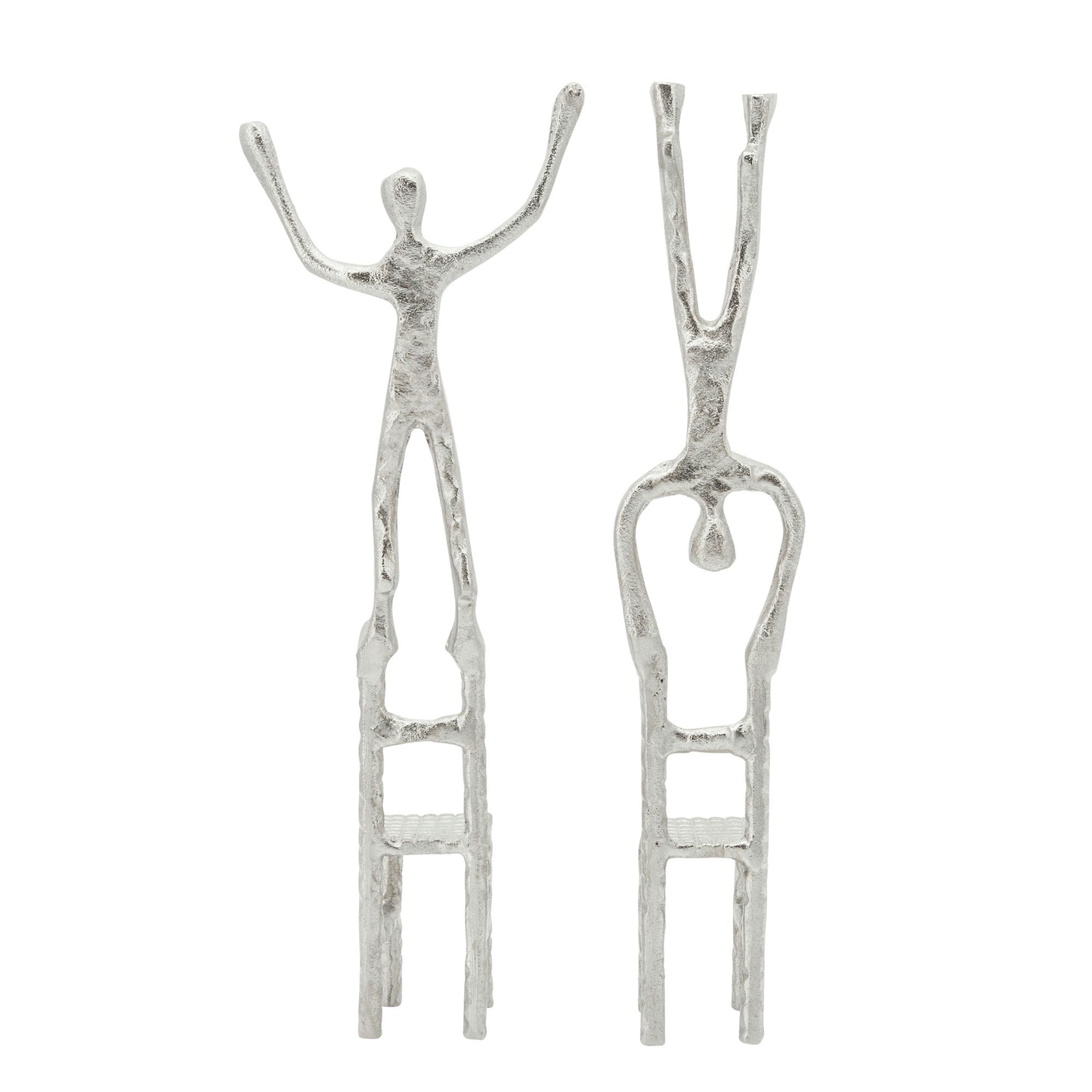 S/2 Men On Chair, Silver