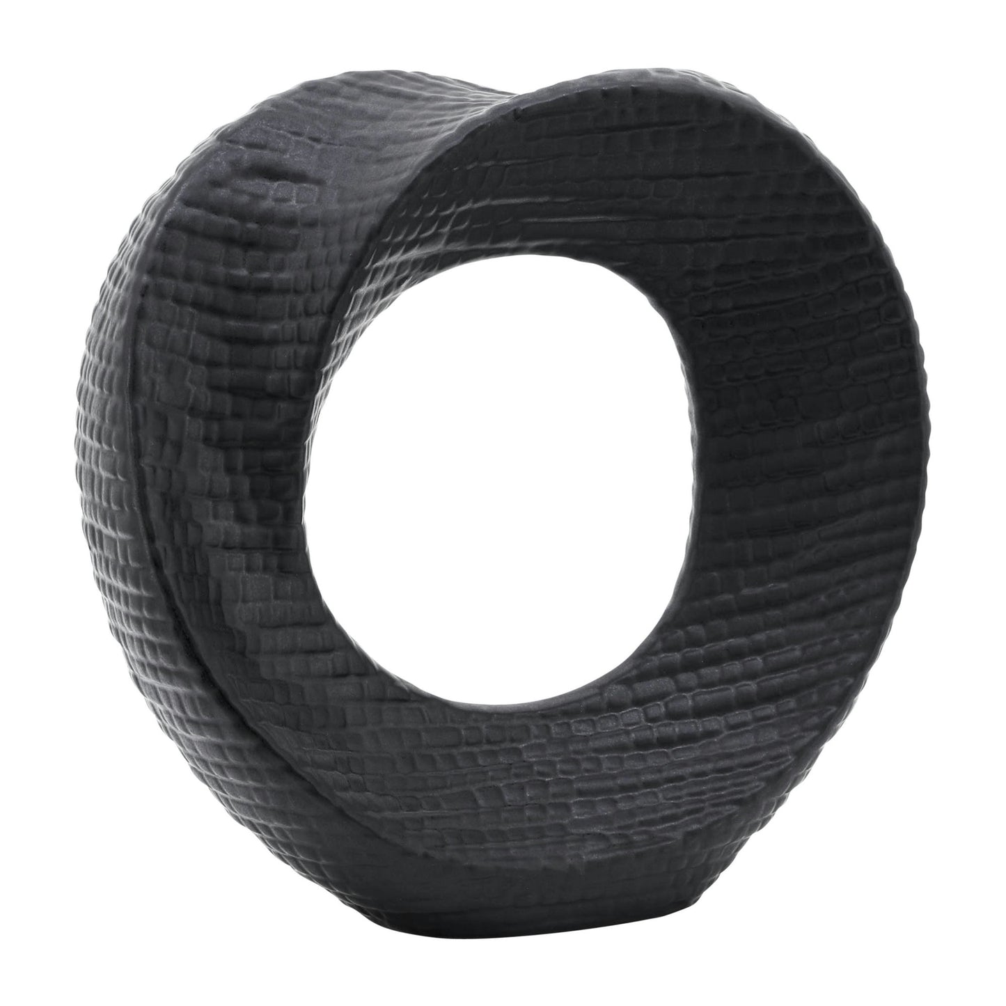 10" Textured Table Top Deco, Black