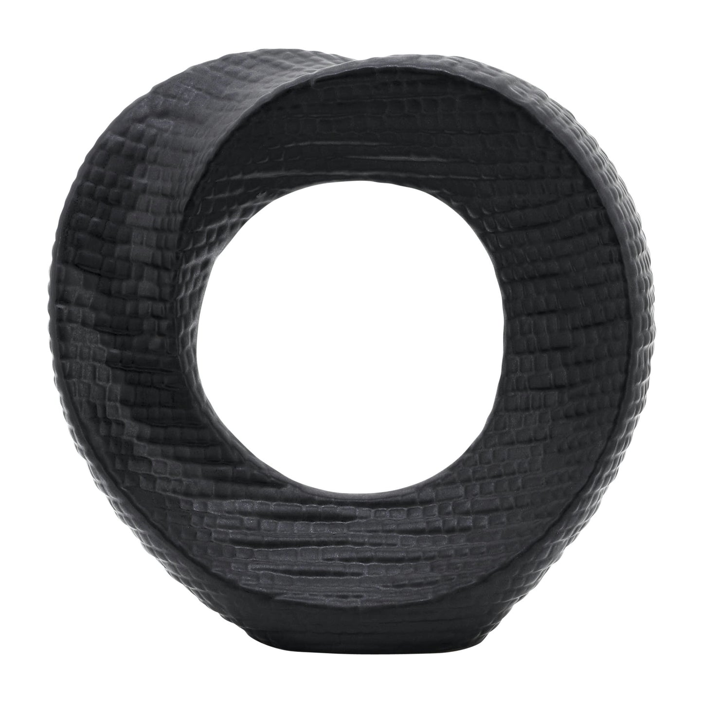 10" Textured Table Top Deco, Black