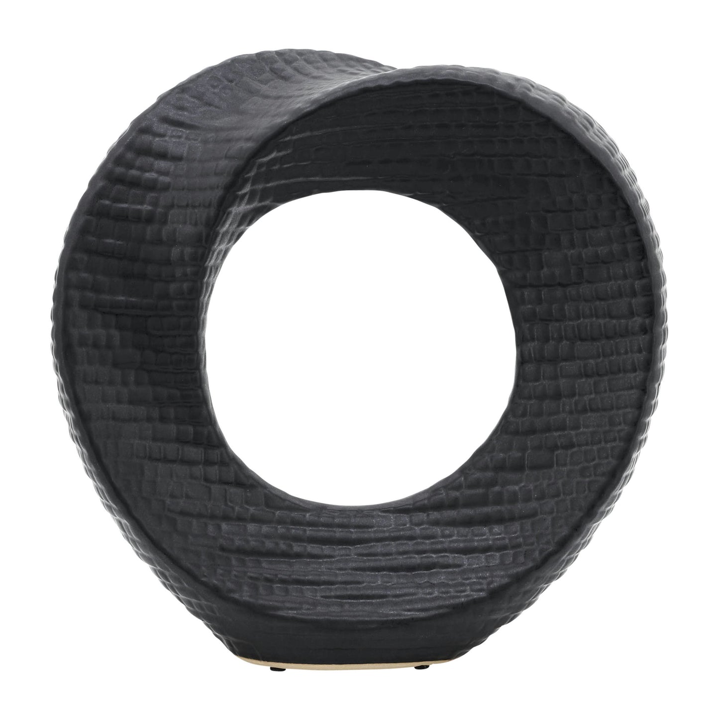 10" Textured Table Top Deco, Black