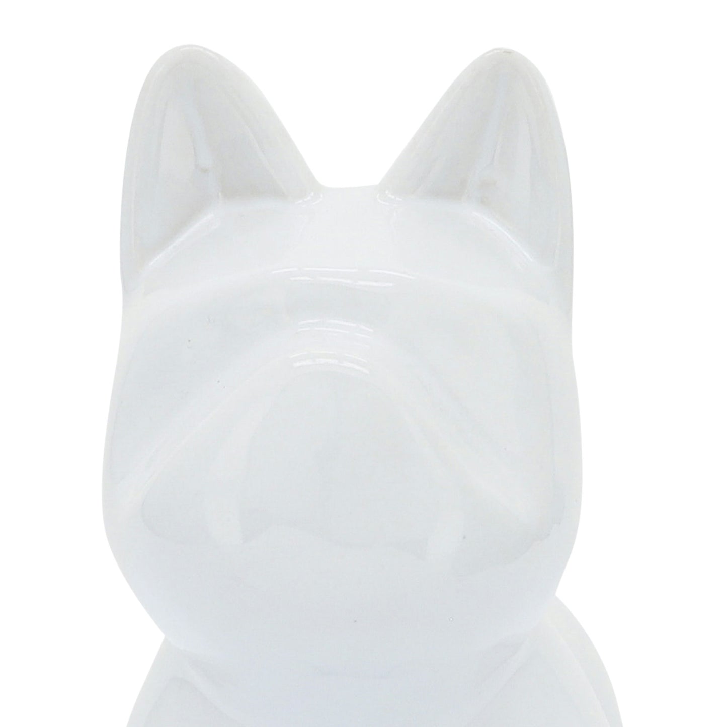 Cer, 8" Dog Table Deco, White