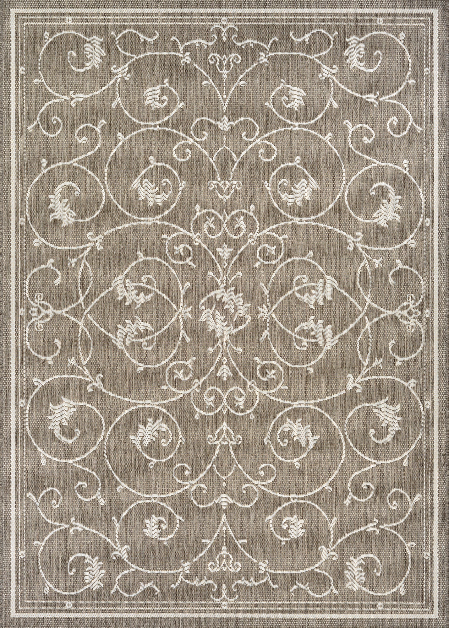 Couristan Recife Veranda Champagne-Taupe Runner Rug 2'3" x 11'9"