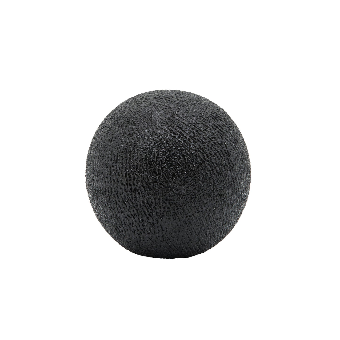 S/3 6/5/4" Beaded Orbs, Black