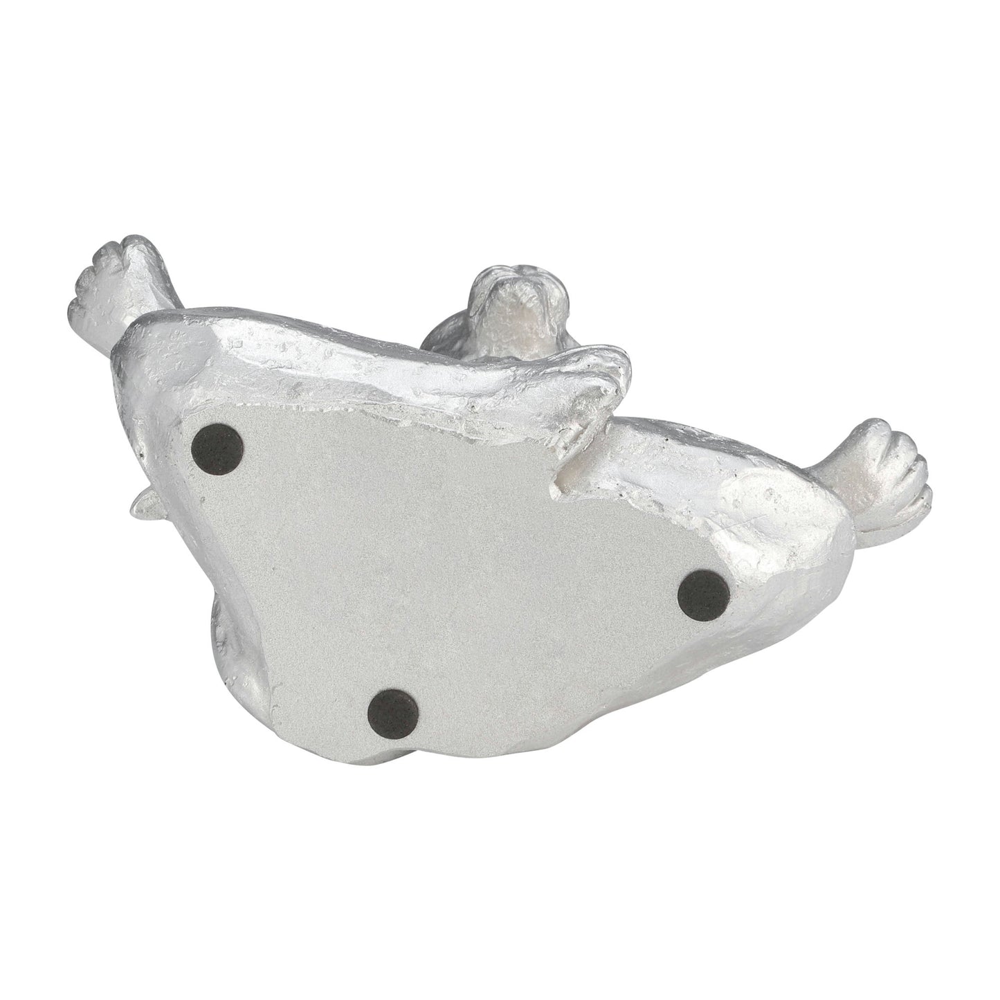 Resin 7" Yoga Lion, Silver