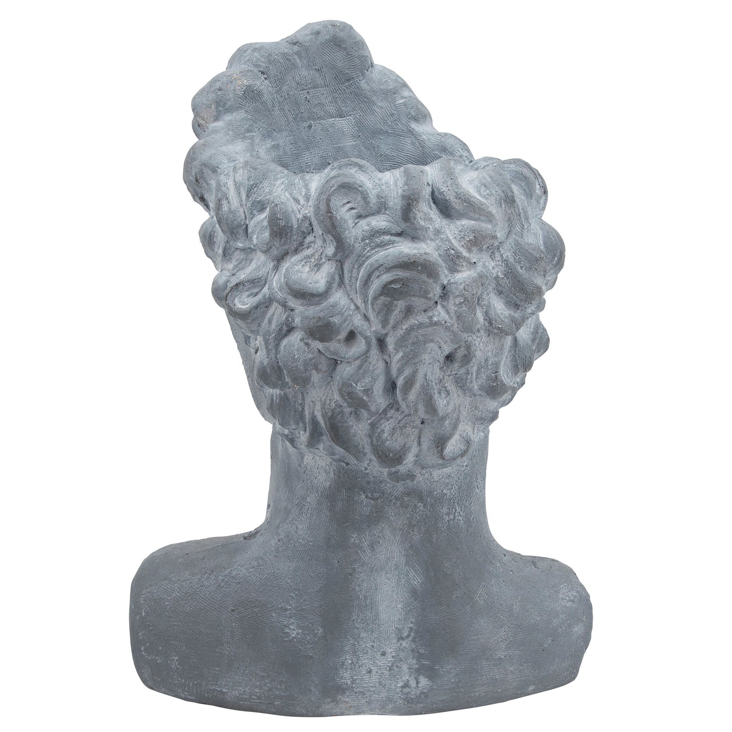 Resin, 21"h Apollo Bust, Gray